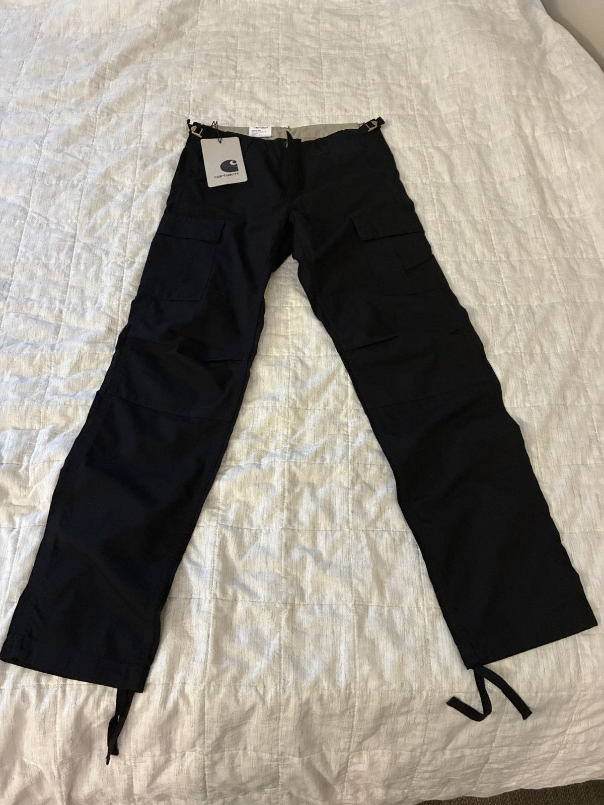 Carhartt Wip NEW Carhartt WIP Aviation Cargo Pants Black 28 x 32 Size US 28 / EU 44 - 1 Thumbnail