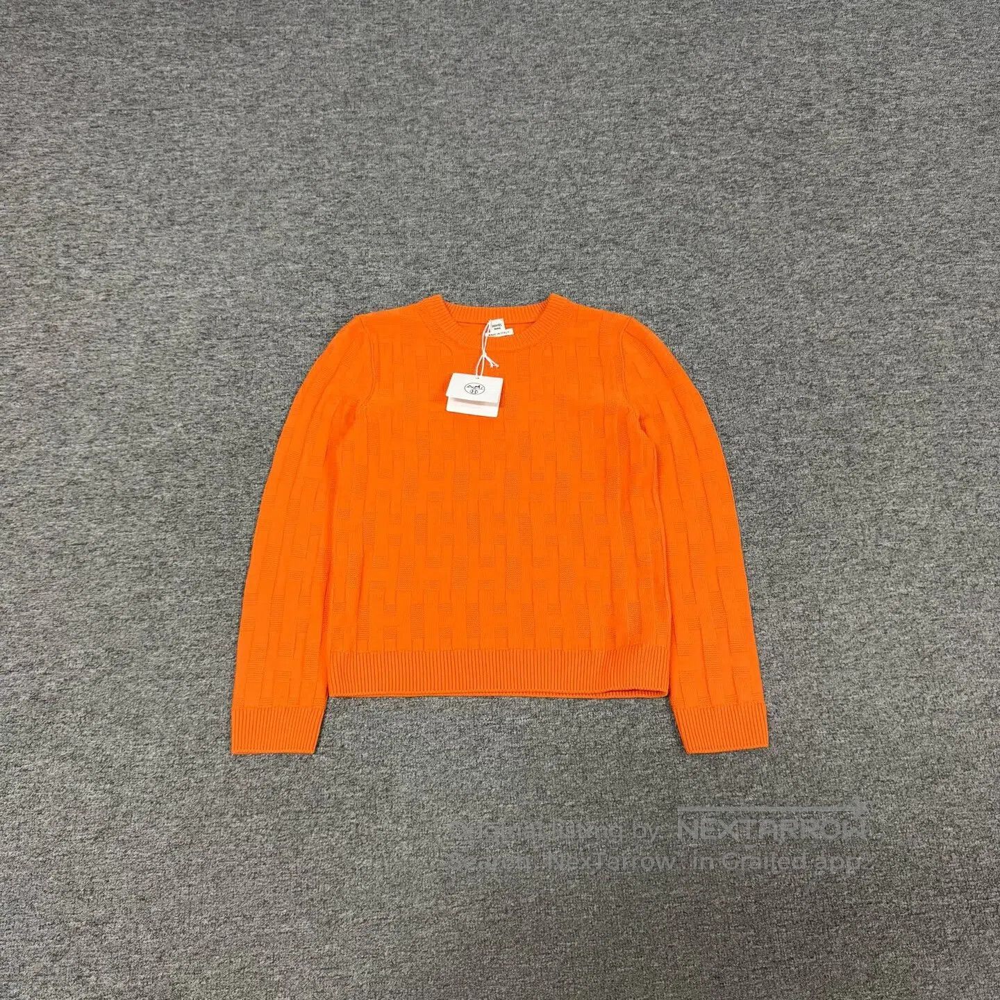 Hermes Hermes Large H-pattern jacquard round-neck knit sweater| Size S / US 4 / IT 40 - 1 Thumbnail