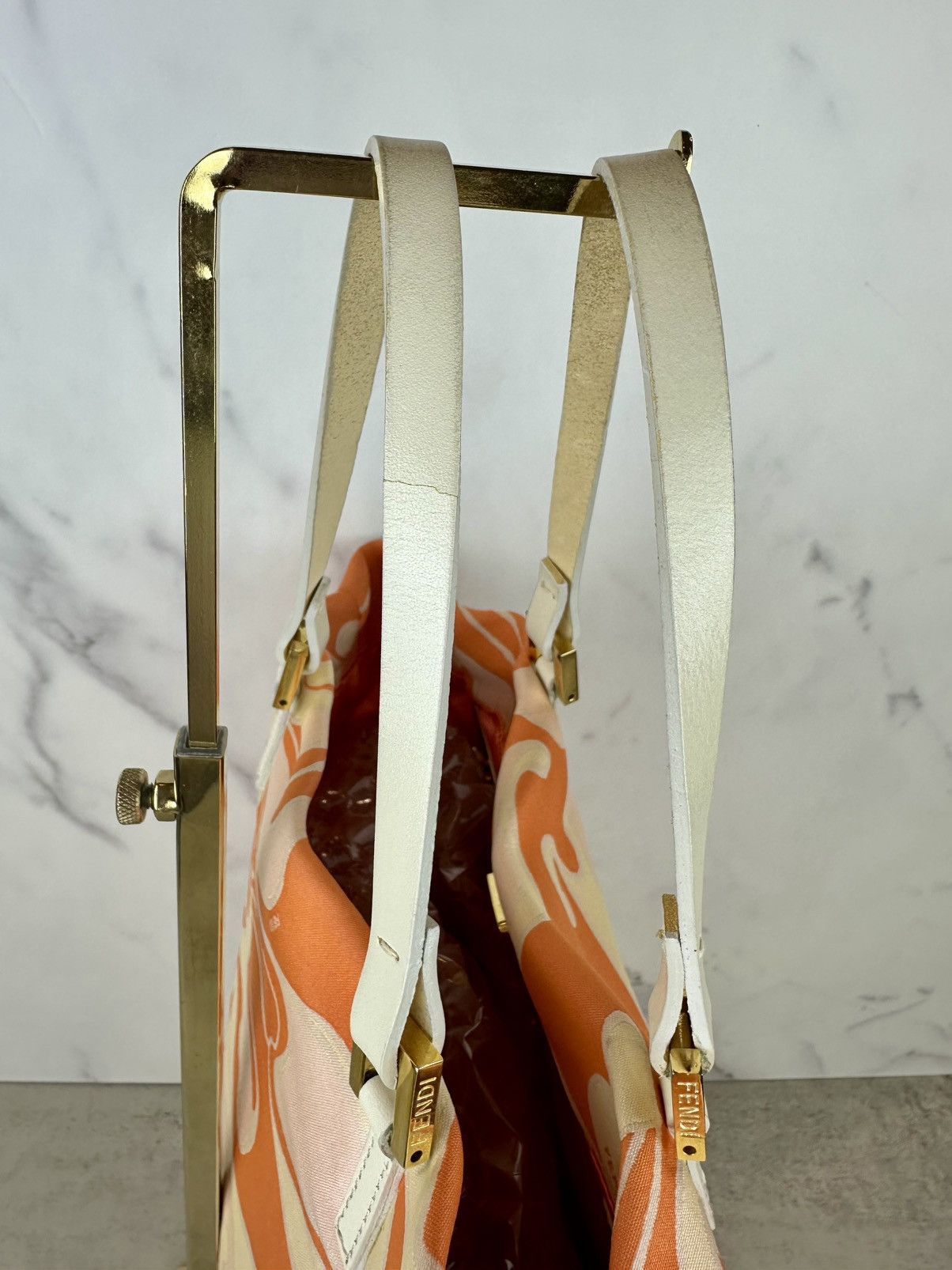 Fendi Fendi Orange Swirl Tote Size ONE SIZE - 8 Thumbnail