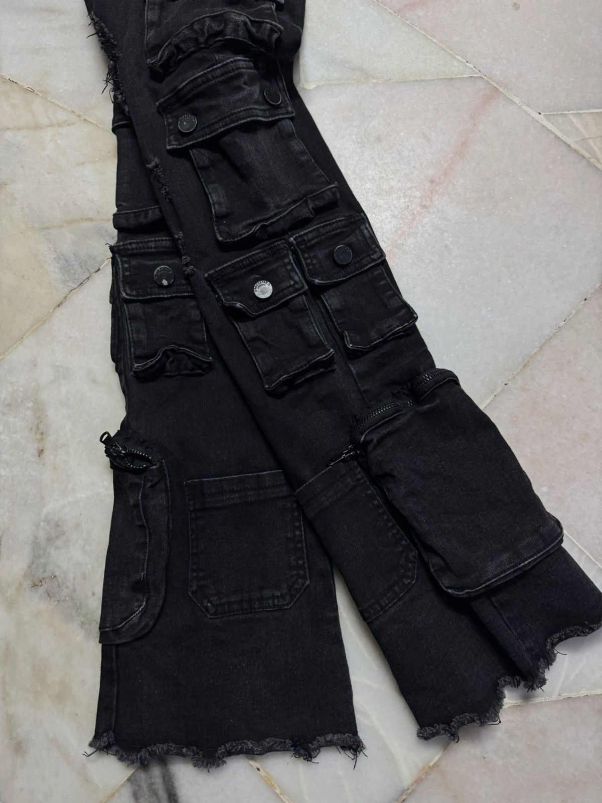 Japanese Brand LE GRANDE BLEU IFSIXWASNINE STYLE BY ROCKSTAR FLARE DENIM Size US 30 / EU 46 - 15 Thumbnail
