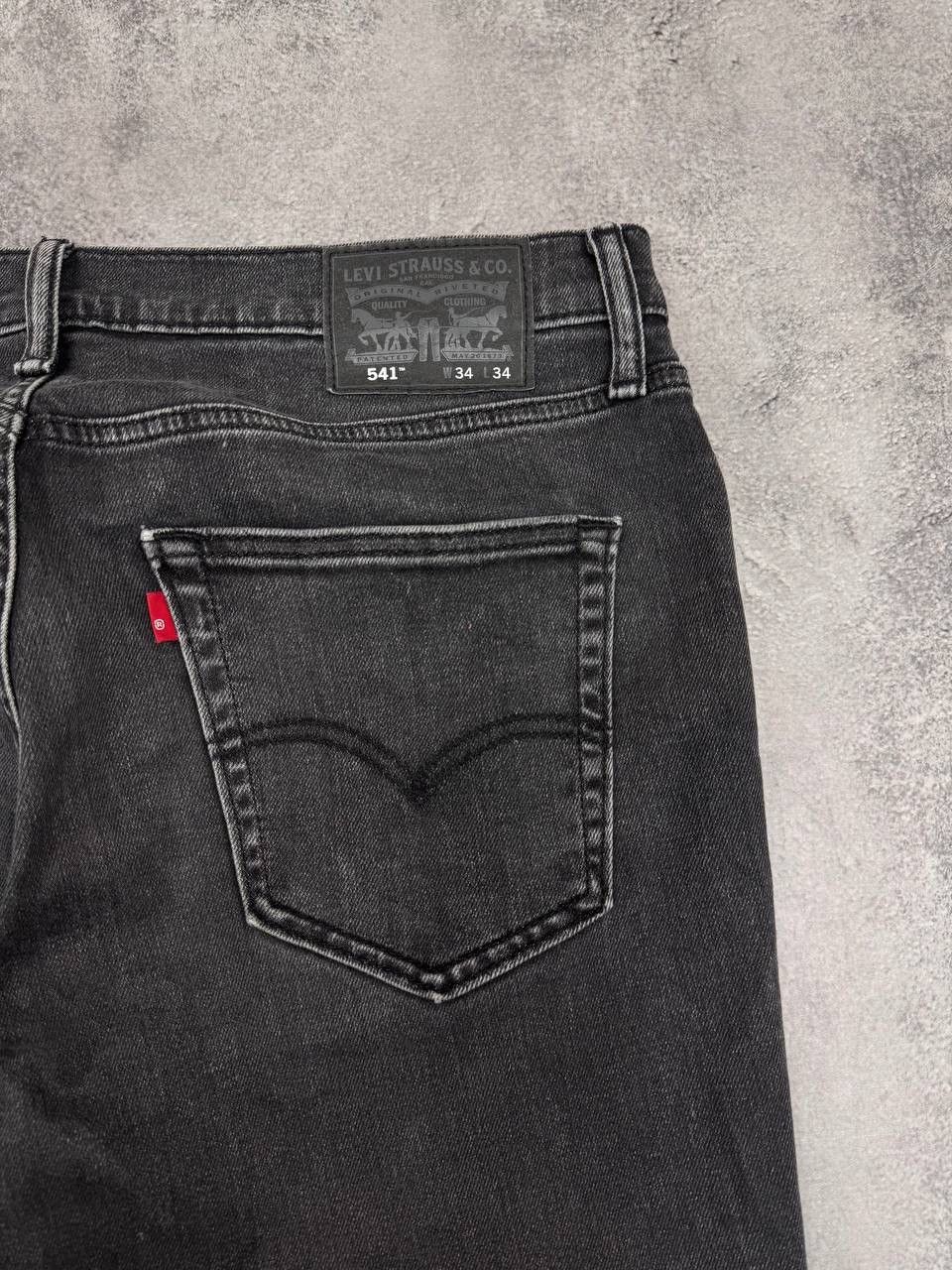 Levi's Levi's 541 Men's Denim Pants Jeans Athletic Fit Black Size US 34 / EU 50 - 3 Thumbnail