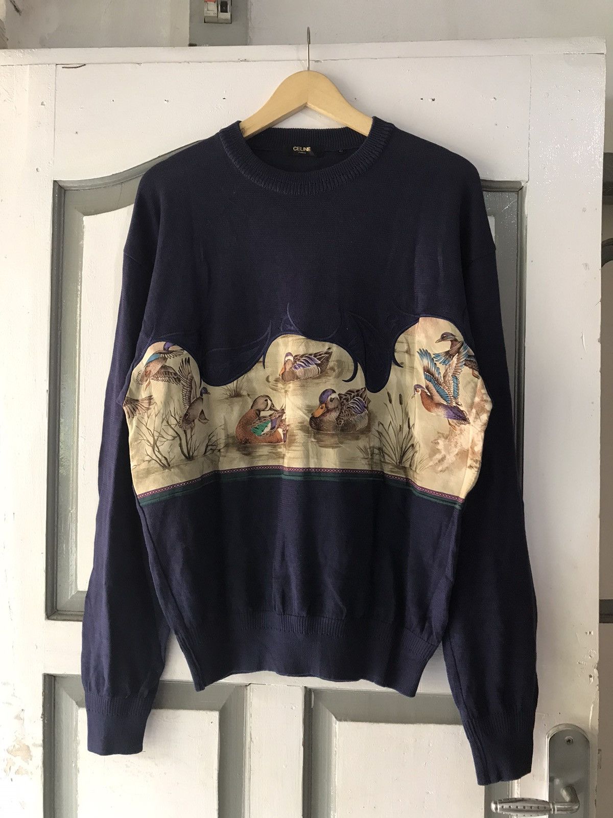 Celine Vintage Celine Knitwear Size US L / EU 52-54 / 3 - 1 Thumbnail