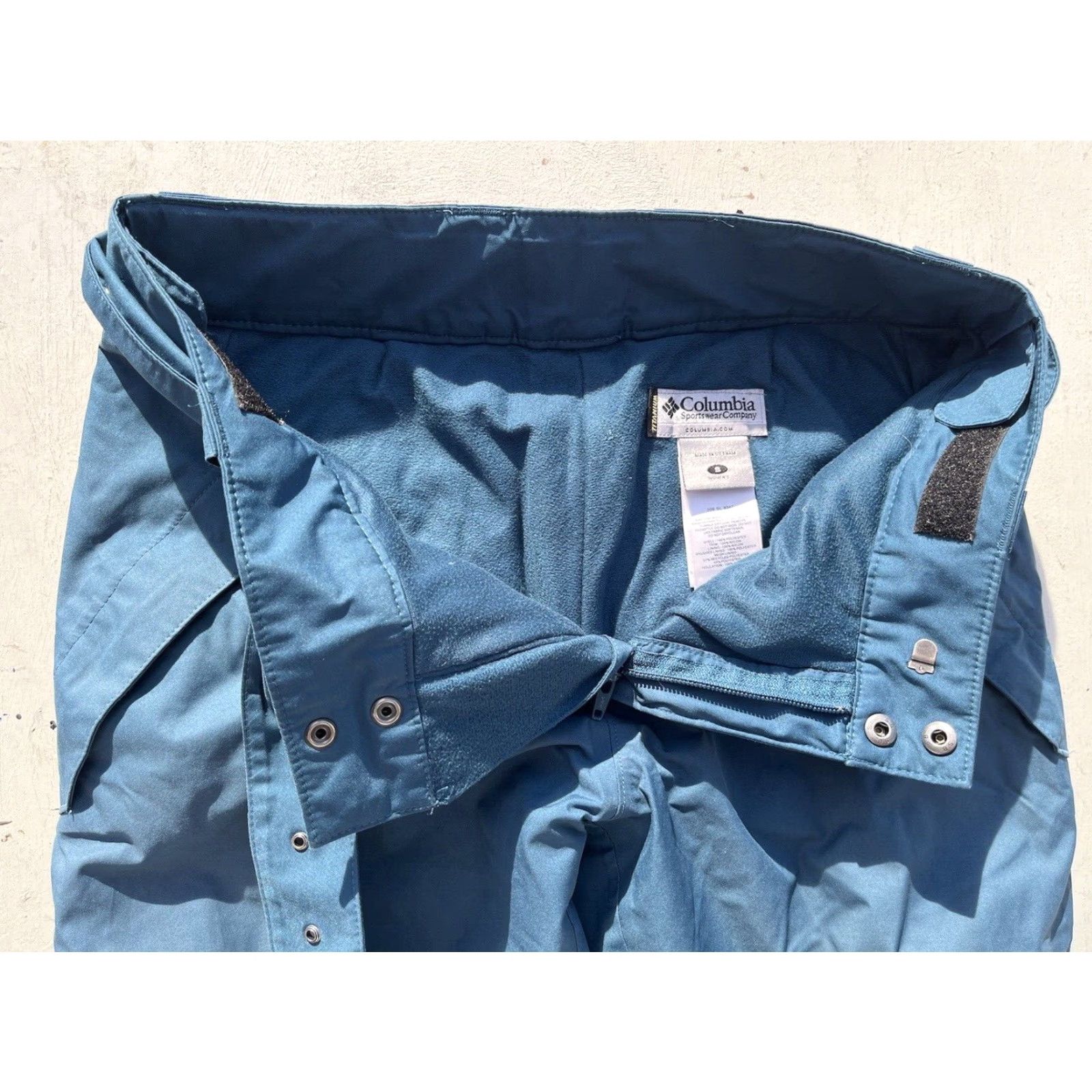 Vintage VINTAGE Women's Columbia Snow Pants Blue Lined S Winter Nylon Zip Rip Slopes USA Size 28" / US 6 / IT 42 - 6 Thumbnail