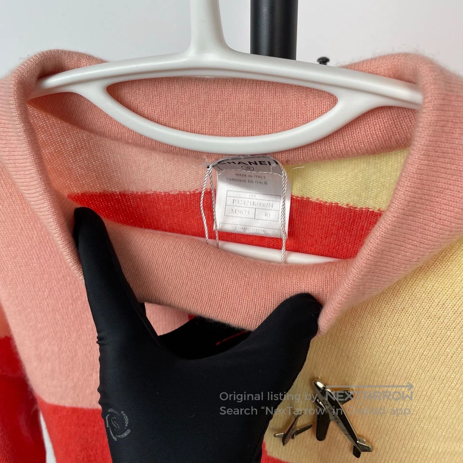 Chanel Chanel Color Blocked Airplane Wool Sweater Size 40| Size S / US 4 / IT 40 - 3 Thumbnail