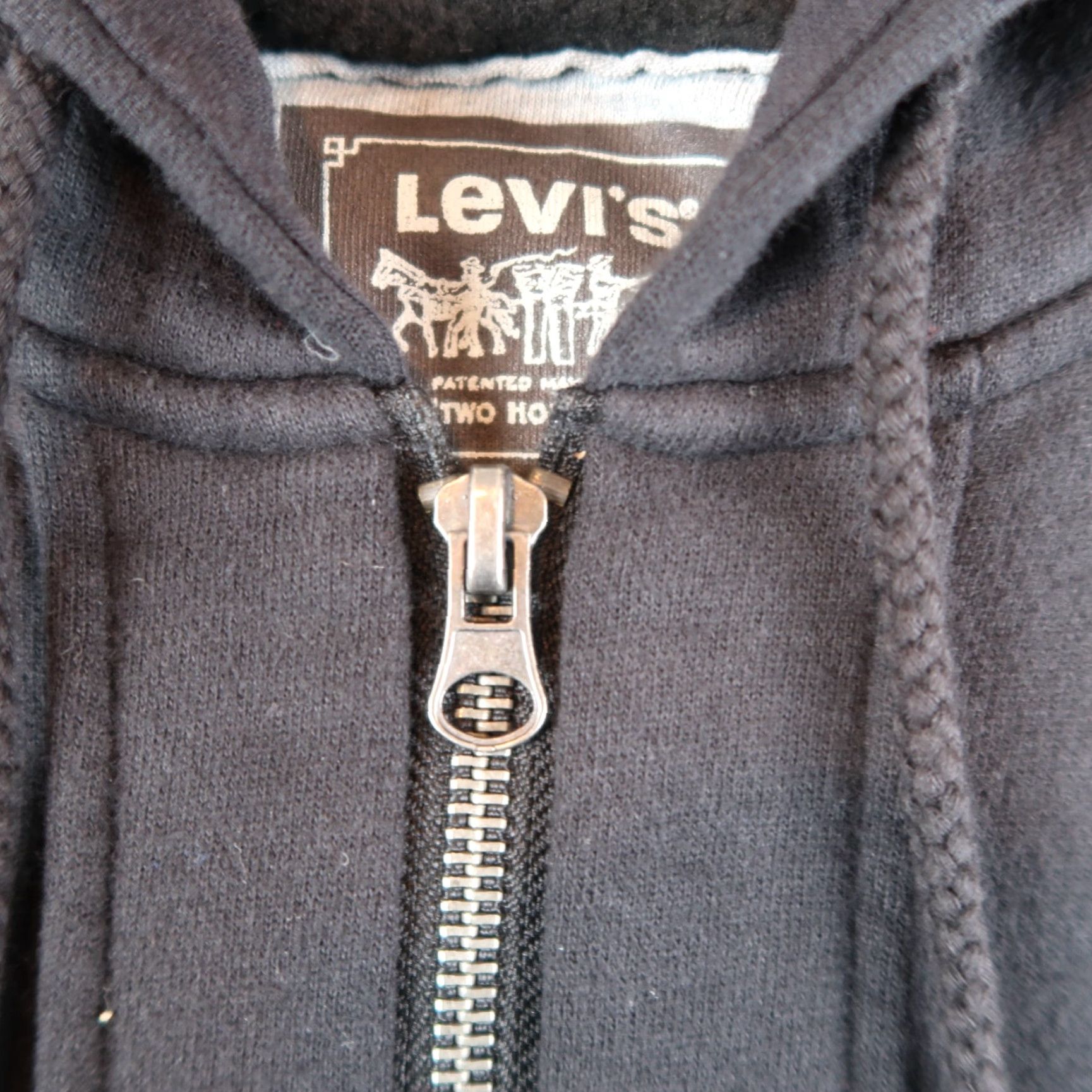 Levi's VINTAGE Levi's Hoodie Full Zip Sweatshirt Hooded Mens XL Black Y2K 2000s Size US XL / EU 56 / 4 - 3 Thumbnail