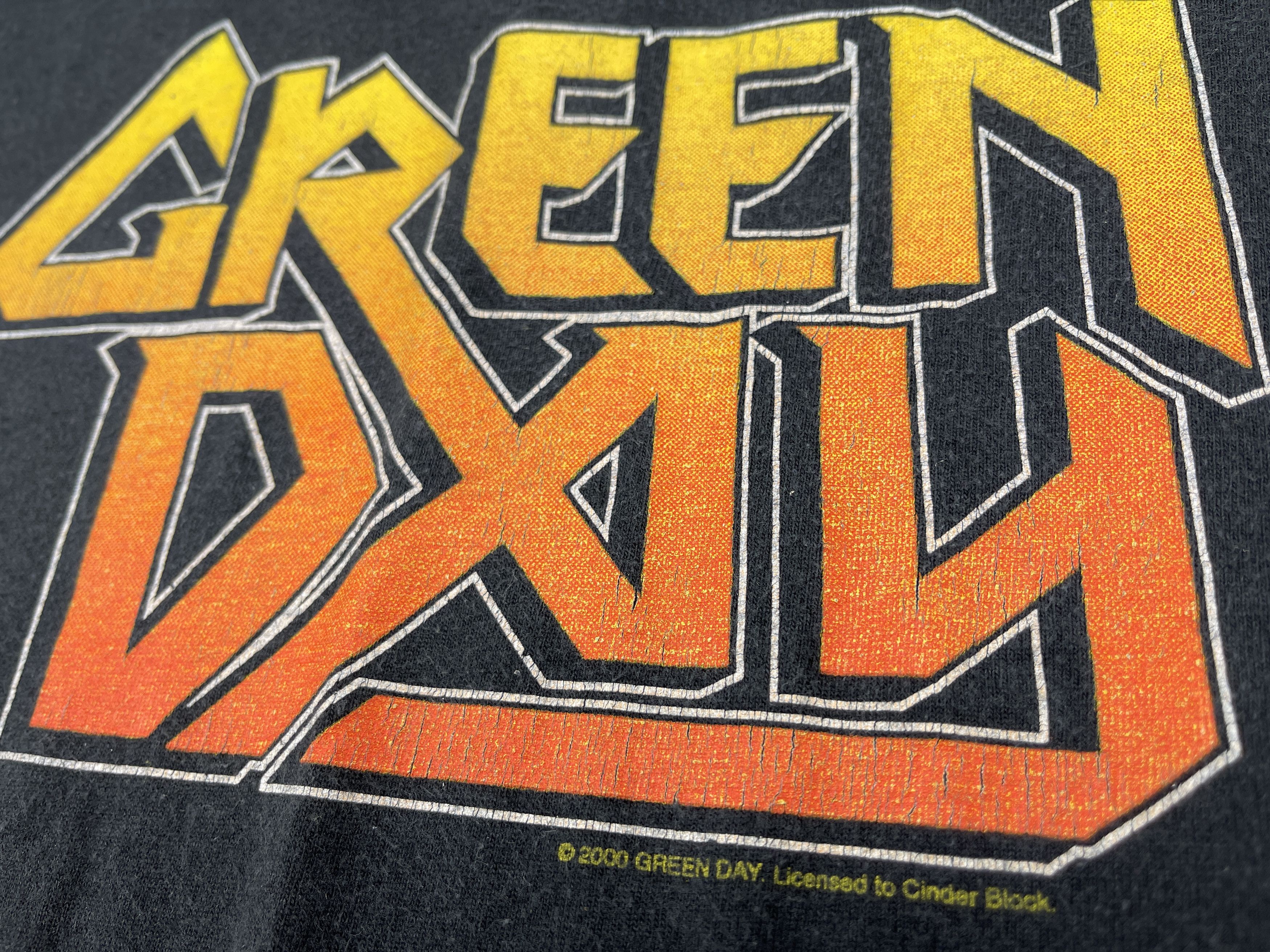 Band Tees Vintage Green Day T-Shirt, Warning tour 2000, 90s Rock Shirt Size US L / EU 52-54 / 3 - 8 Thumbnail
