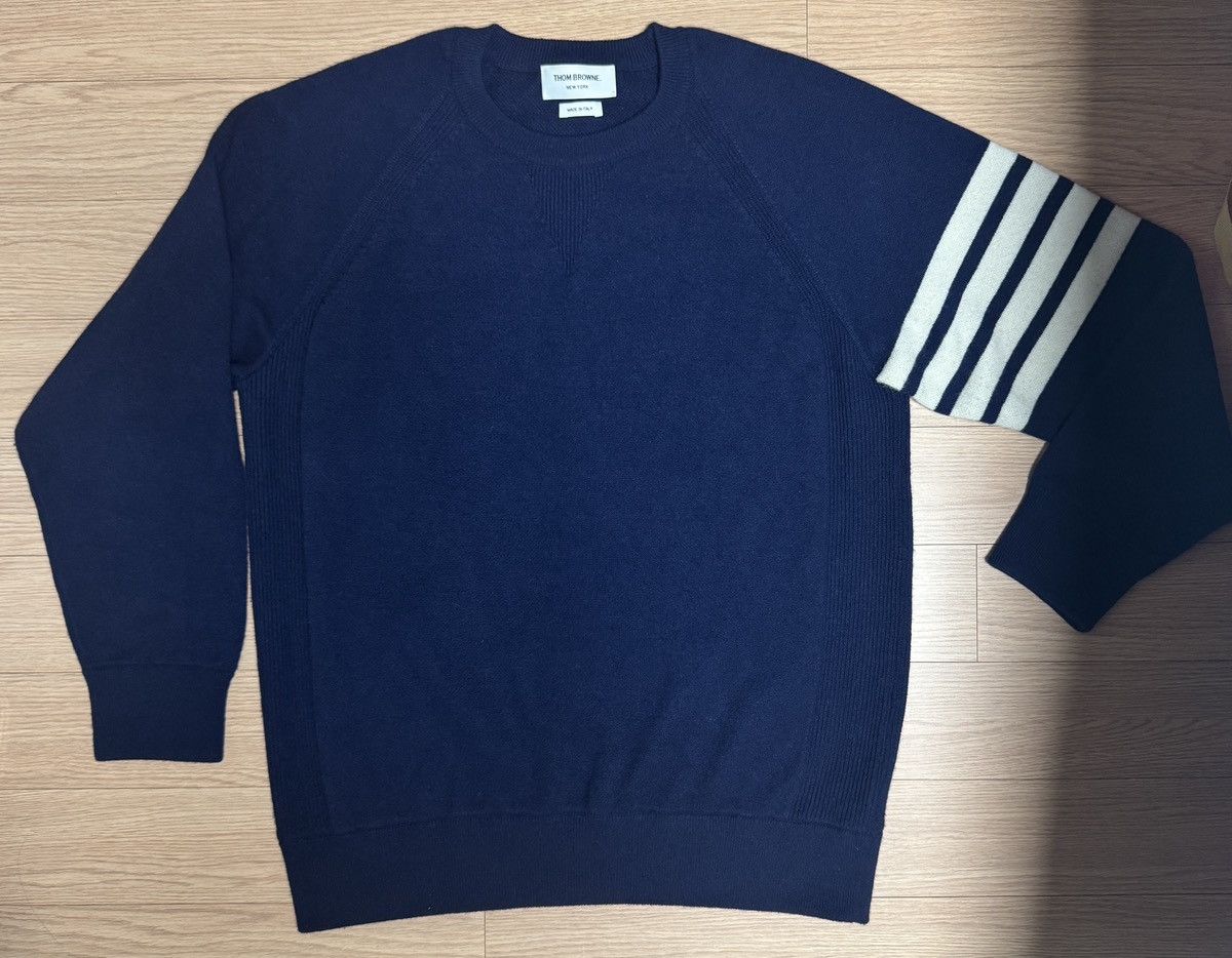Thom Browne Thom Browne sweater size 5 navy Size US XXL / EU 58 / 5 - 1 Thumbnail
