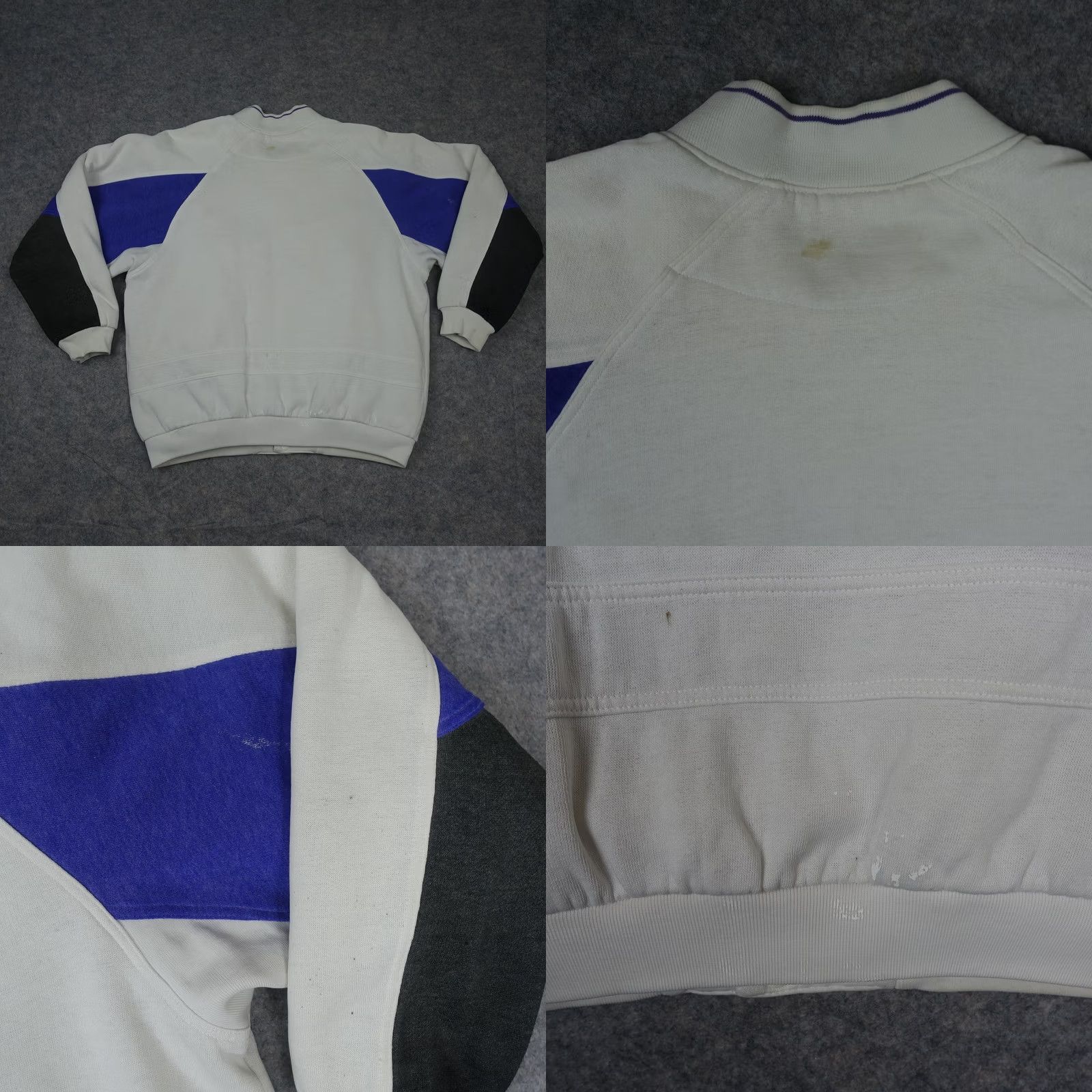 Nike VINTAGE Nike Jacket Mens M White Bomber Varsity Sweatshirt 1980s M Jacket USA 80s Mens Size US M / EU 48-50 / 2 - 9 Thumbnail