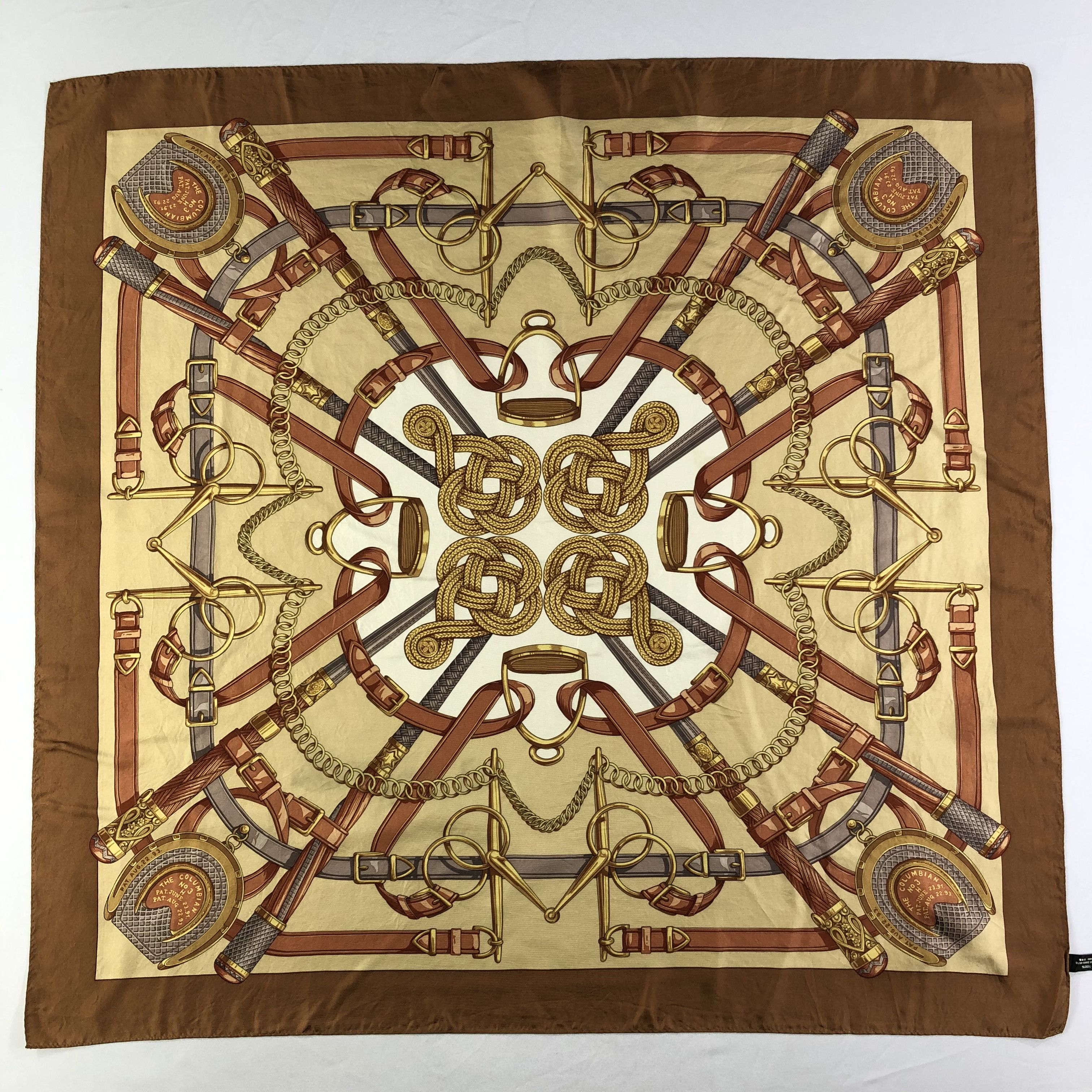Vintage Vintage Silk Scarf Size ONE SIZE - 2 Thumbnail