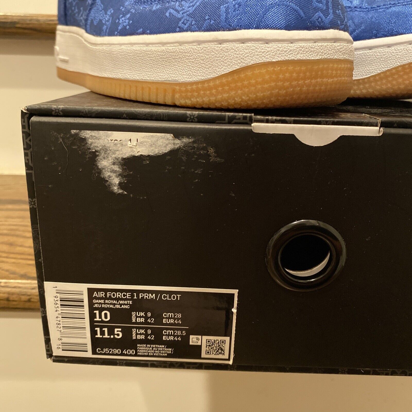 Nike Nike Air Force 1 Premium x CLOT Royal Silk Blue Size US 10 / EU 43 - 10 Thumbnail
