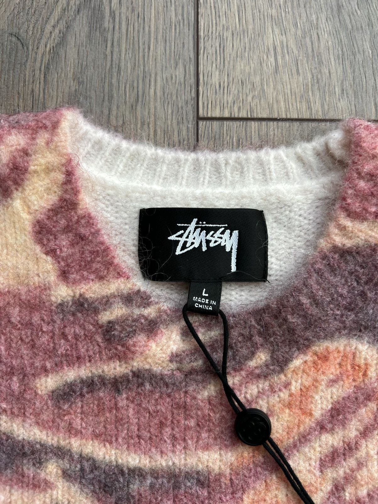 Stussy Stussy x Lucien Smith Tigris Print Mohair Knit Sweater Large Size US L / EU 52-54 / 3 - 4 Thumbnail