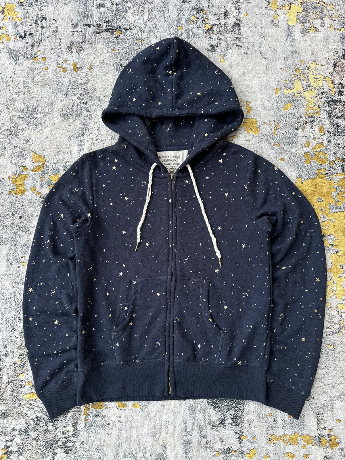 20471120 MOON AND STARS GLITTER ZIP HOODIE IFSIXWASNINE LGB STYLE Size S / US 4 / IT 40 - 1 Thumbnail