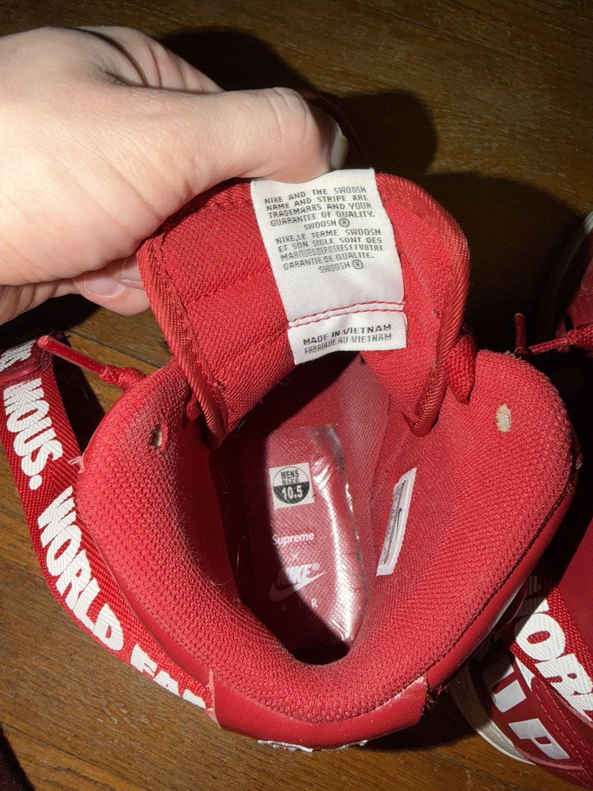 Nike × Supreme Supreme x Nike af1 high Size US 10.5 / EU 43-44 - 7 Thumbnail