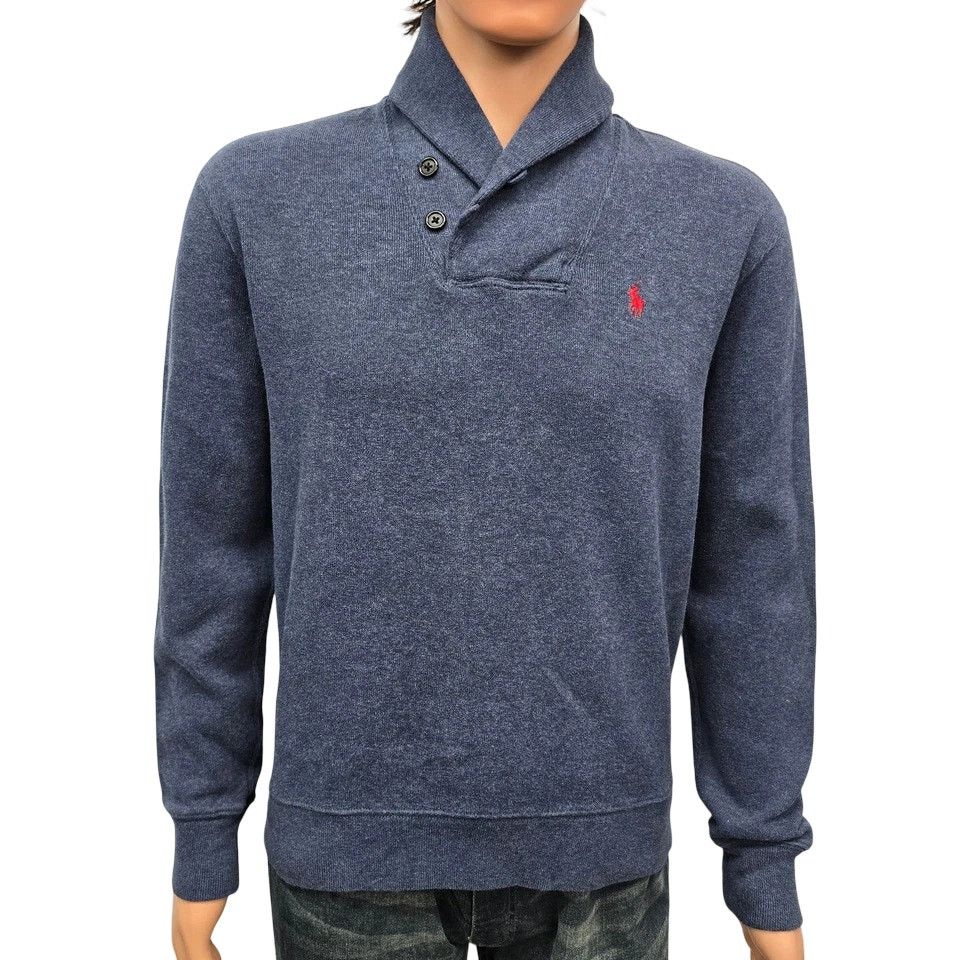 Polo Ralph Lauren Polo Ralph Lauren Sweater Shawl Neck 2 Button Pullover Pony Size US M / EU 48-50 / 2 - 3 Thumbnail