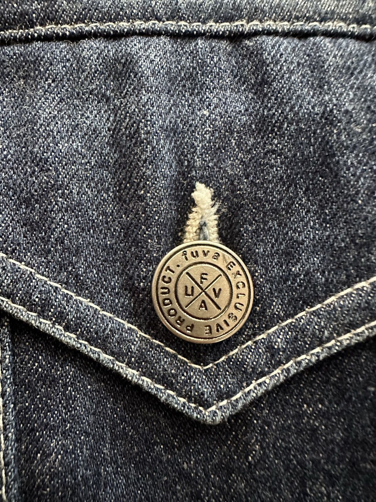 PEEL&LIFT Y2k FUVA Anarchism trucker denim jacket Size US M / EU 48-50 / 2 - 21 Thumbnail
