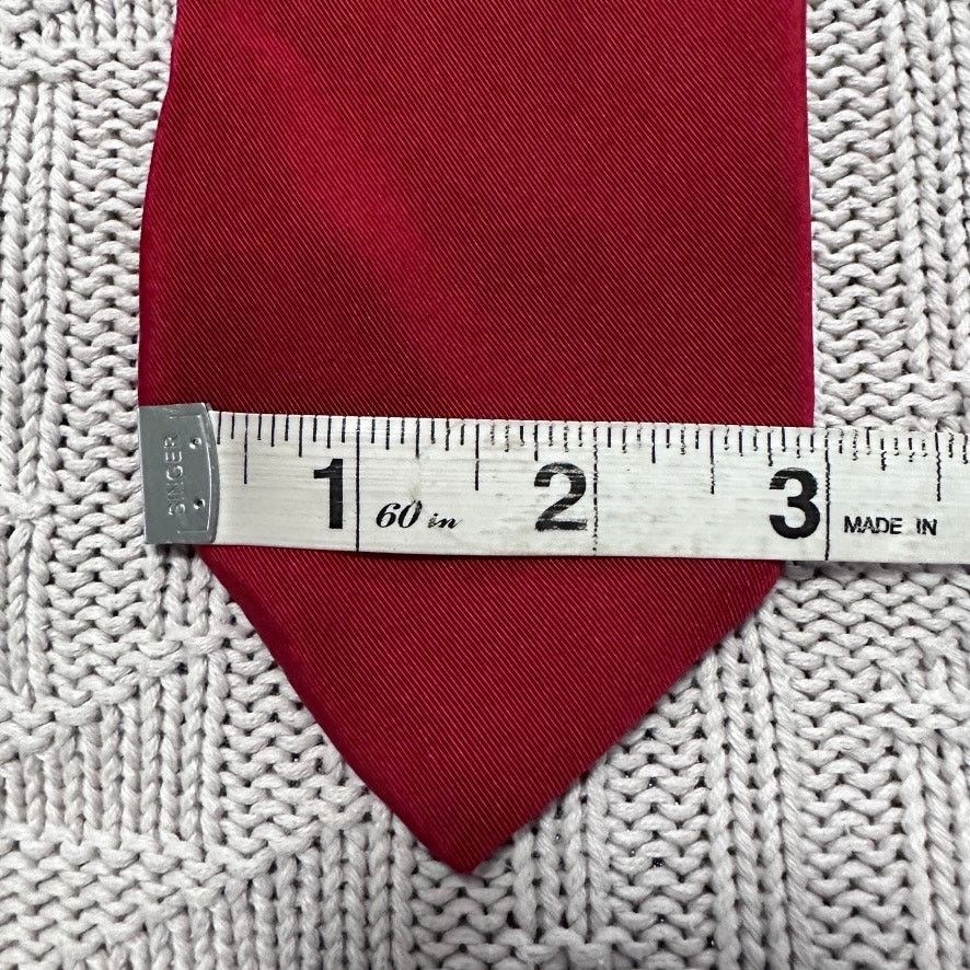 Vintage Vintage Christopher Hayes red mens tie Size ONE SIZE - 5 Thumbnail
