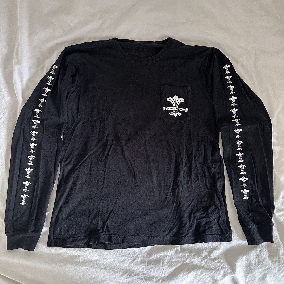 image of Chrome Hearts Vintage Chromes Hearts Longsleeve in Black, Men's (Size XL)