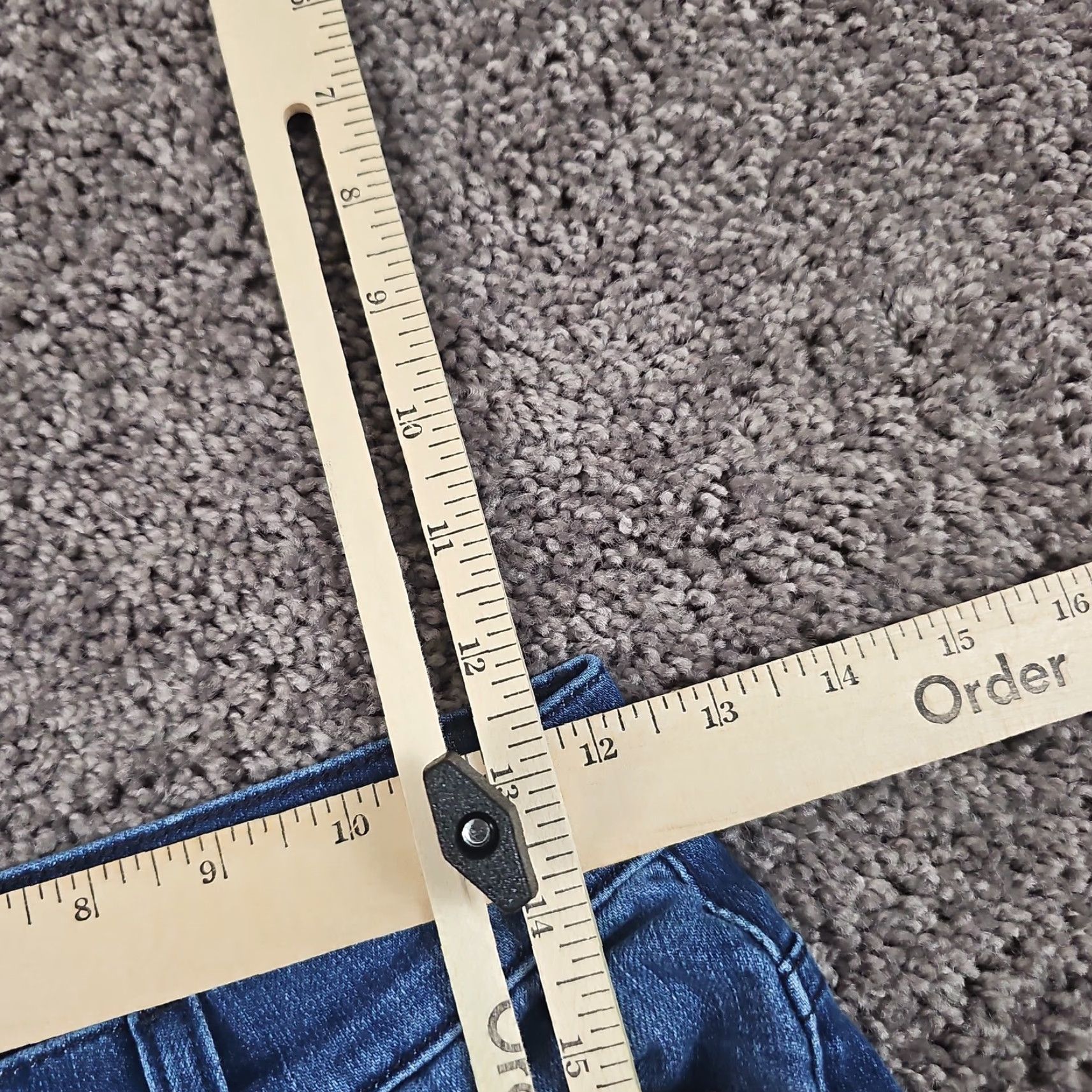 Vintage Current/Elliott Jeans Womens 26 Flared High Rise Dark Wash Stretch Frayed 23x32 Blue Denim Cotton Polyester Spandex Jeans Womens 90s? Size 26" / US 2 / IT 38 - 5 Thumbnail