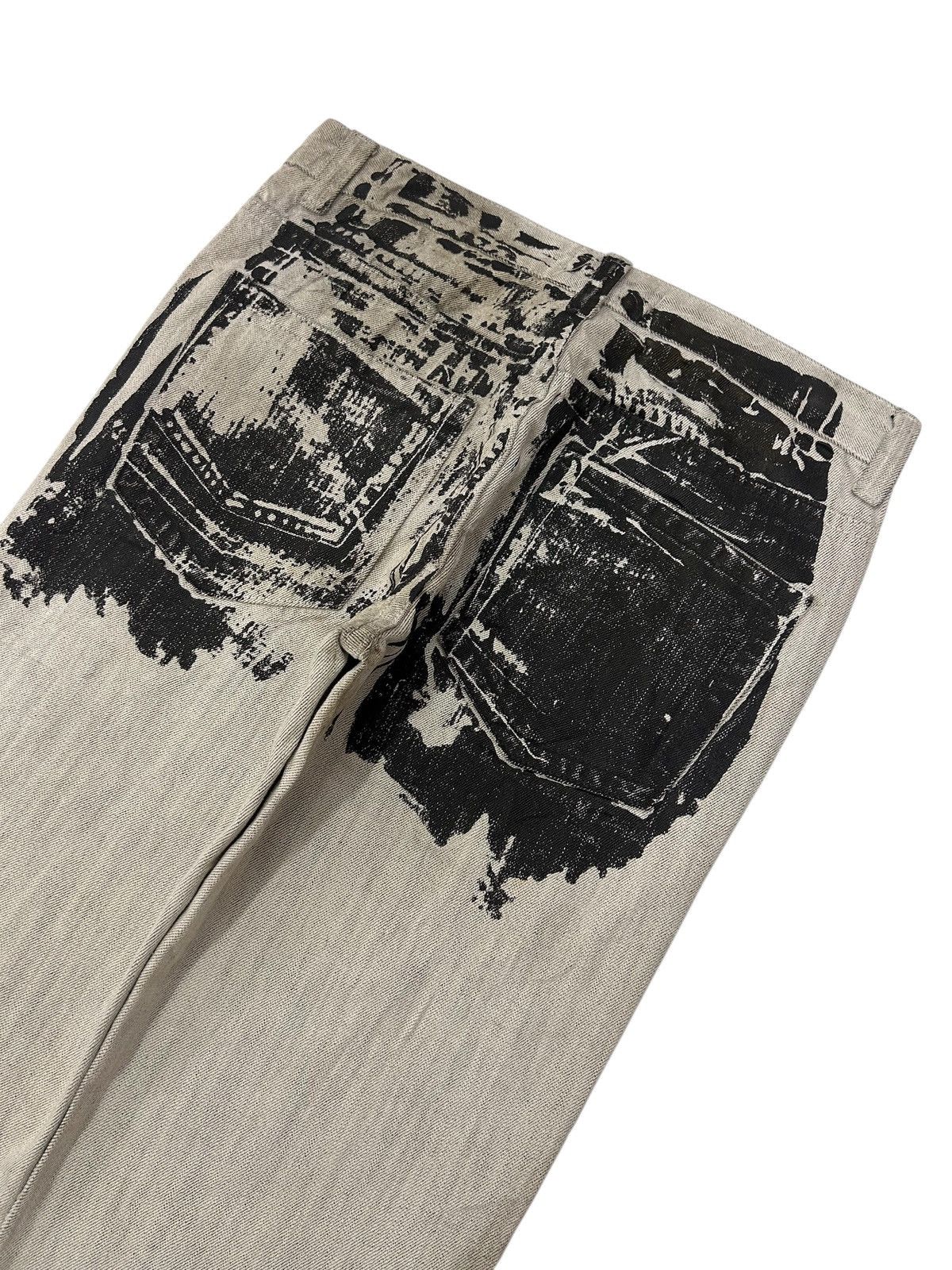 Japanese Brand × Vintage Vintage Japanese Grunge Graffiti Wash Distressed Jeans Size US 34 / EU 50 - 3 Thumbnail