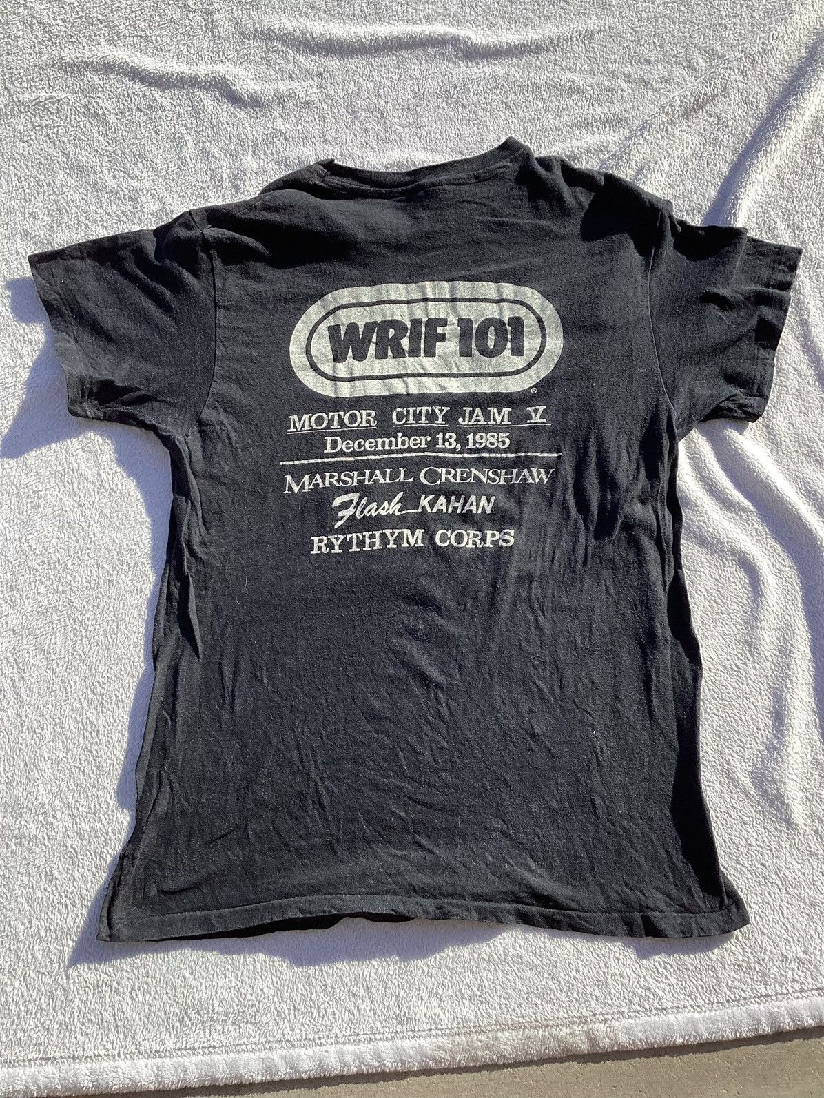 Hanes Vtg 1985 WRIF101 motor city jam radio concert/band Tee Size US L / EU 52-54 / 3 - 3 Thumbnail