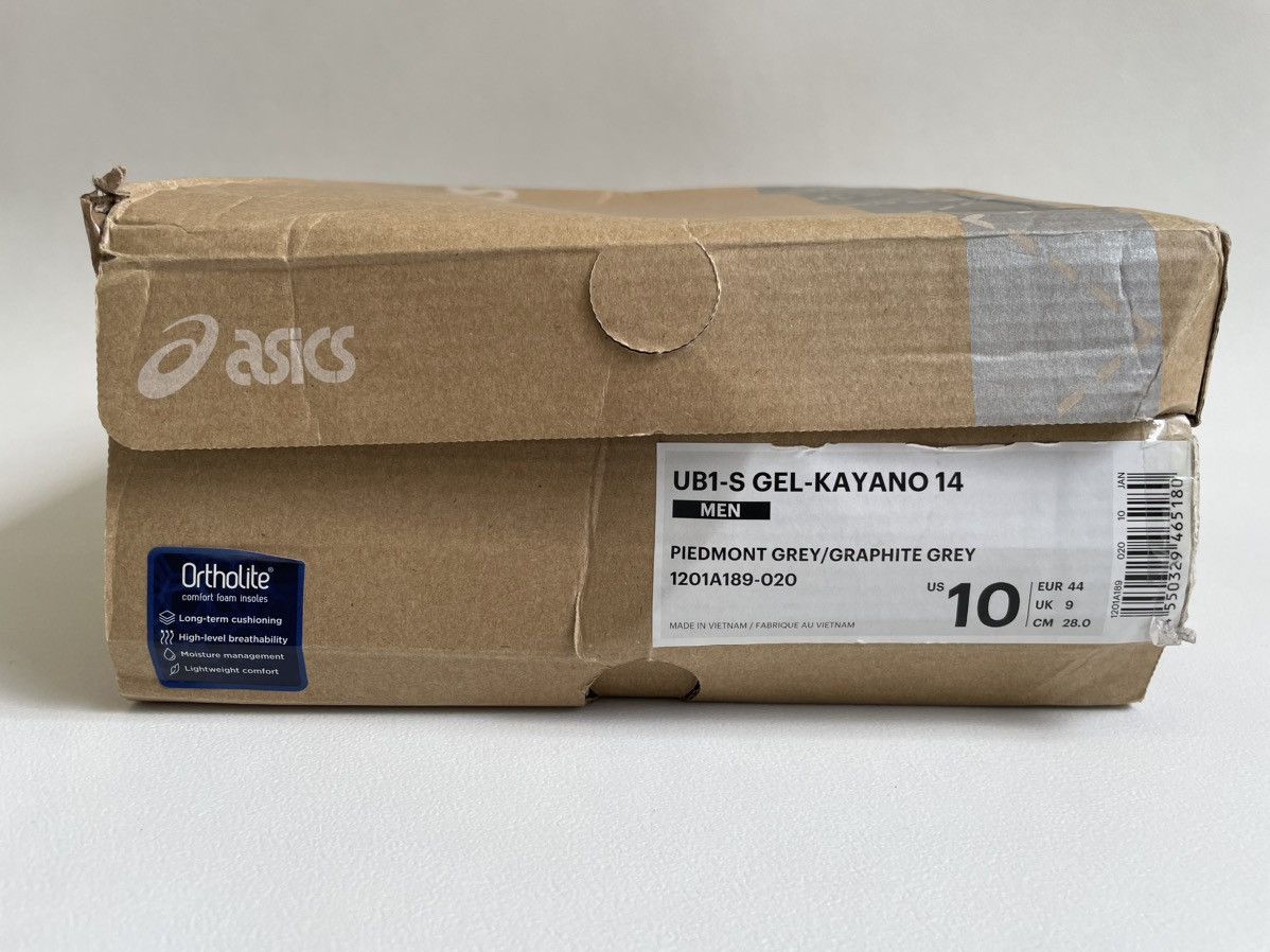 Asics × Kiko Kostadinov UB1-S Gel-Kayano 14 Piedmont Grey Sneakers Size US 10 / EU 43 - 18 Thumbnail