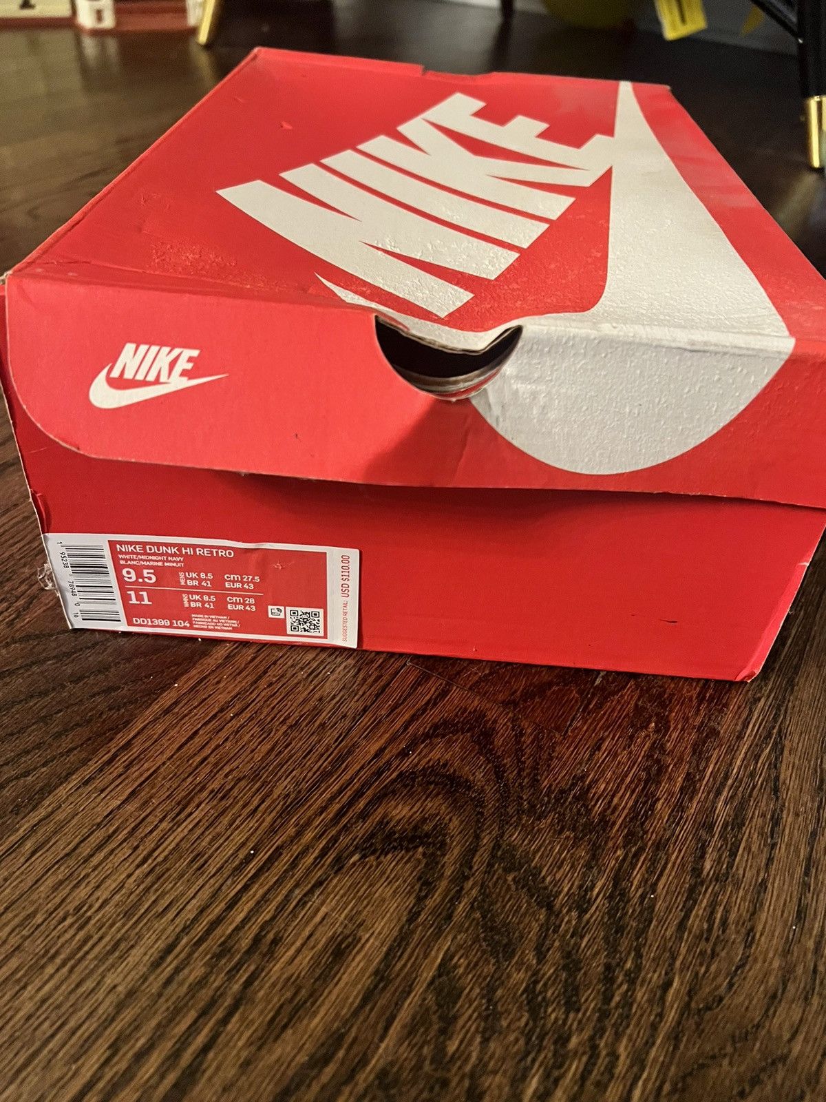 Nike Nike Dunk Hi Retro Size US 9.5 / EU 42-43 - 5 Thumbnail