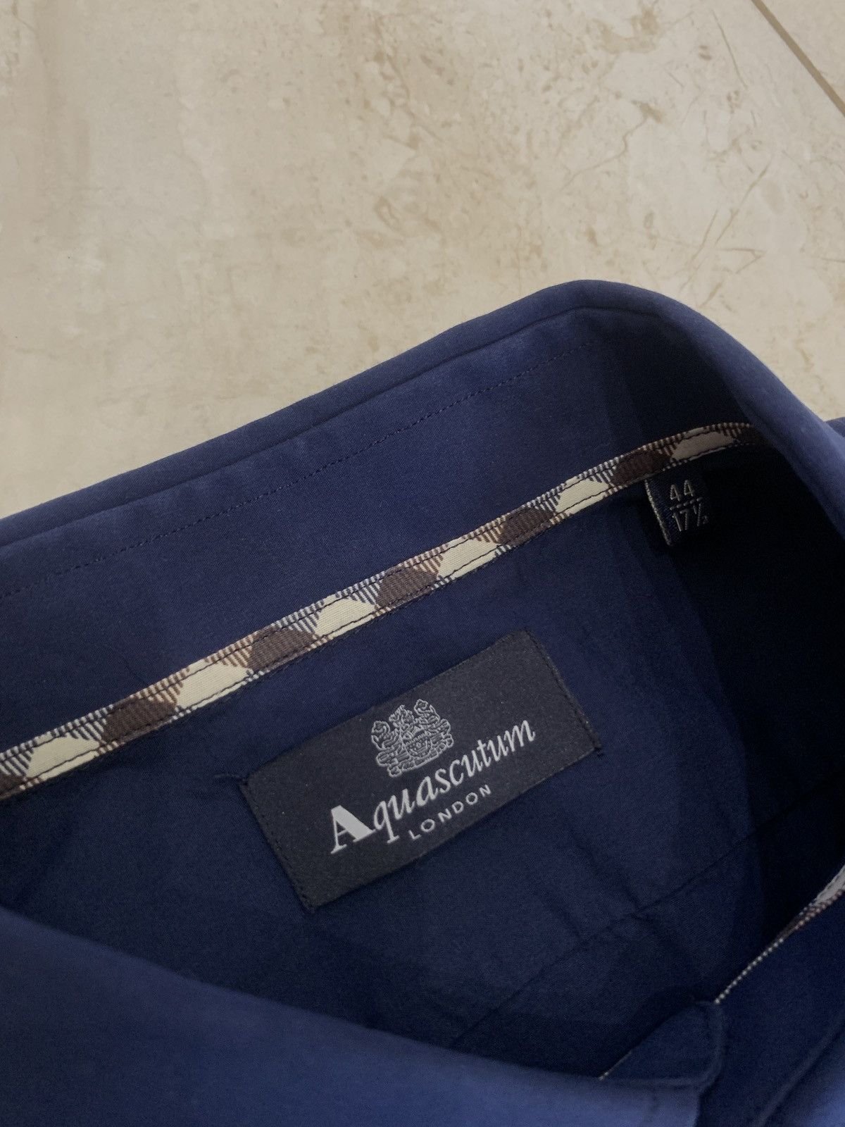 Aquascutum Aquascutum blue man shirt classic Size US XXL / EU 58 / 5 - 7 Thumbnail