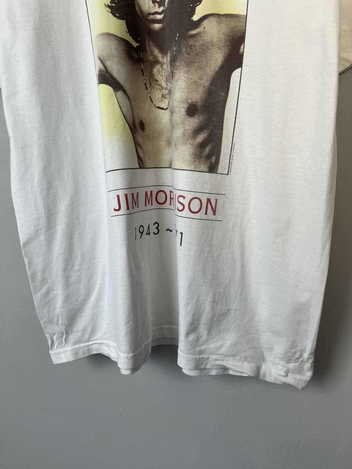 Band Tees × Vintage The Doors Jim Morrison 90`s Vintage Y2K Rock Tee Shirt Size US L / EU 52-54 / 3 - 4 Thumbnail