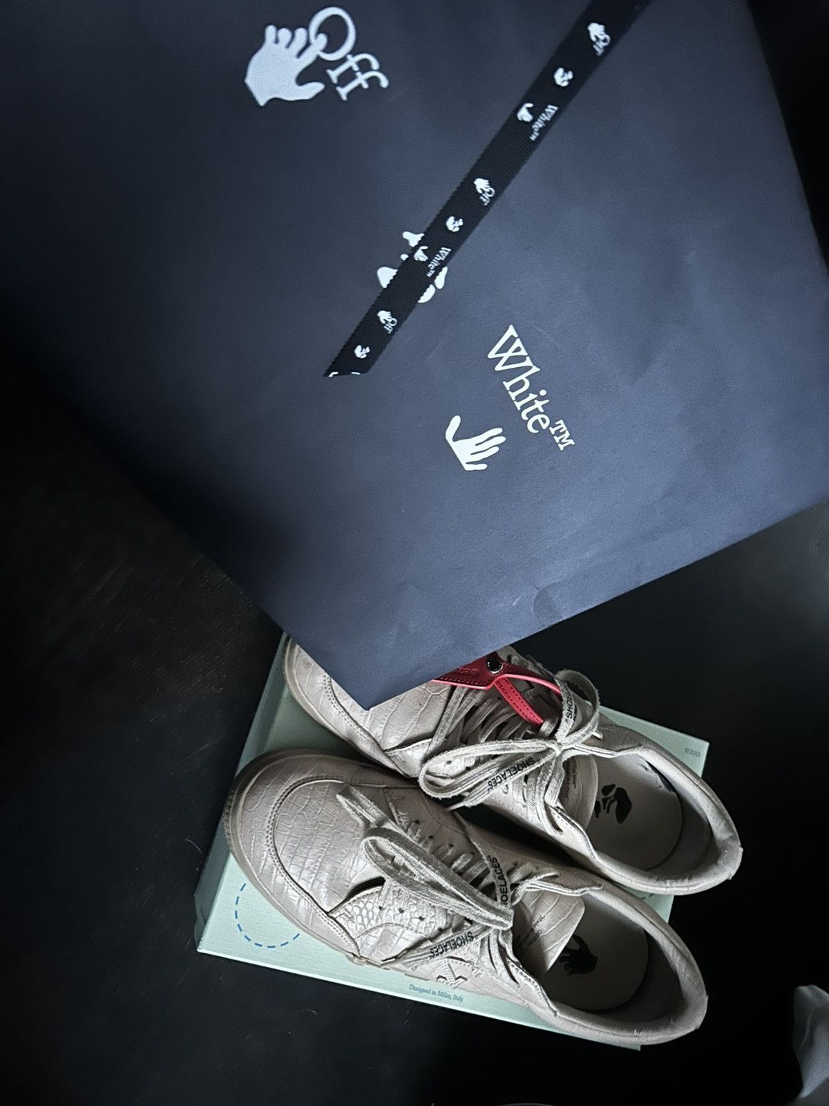 Off-White Off-White Vulcanized Croc Print Shoes Size US 13 / EU 46 - 8 Thumbnail