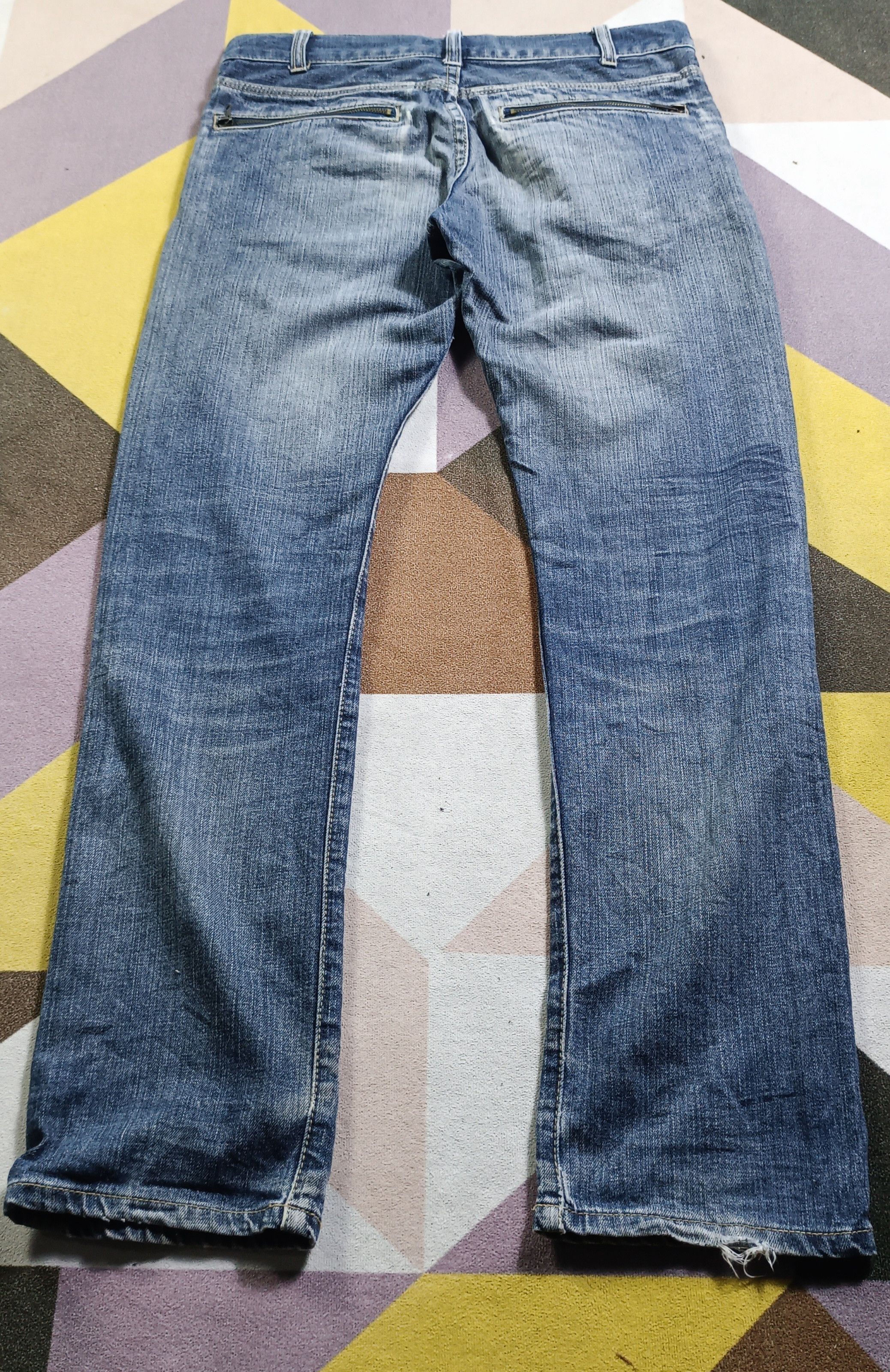 Japanese Brand × Le Grande Bleu (L.G.B.) × Tornado Mart Open arms Japan Straight Leg Multi Zipper Size US 32 / EU 48 - 2 Thumbnail