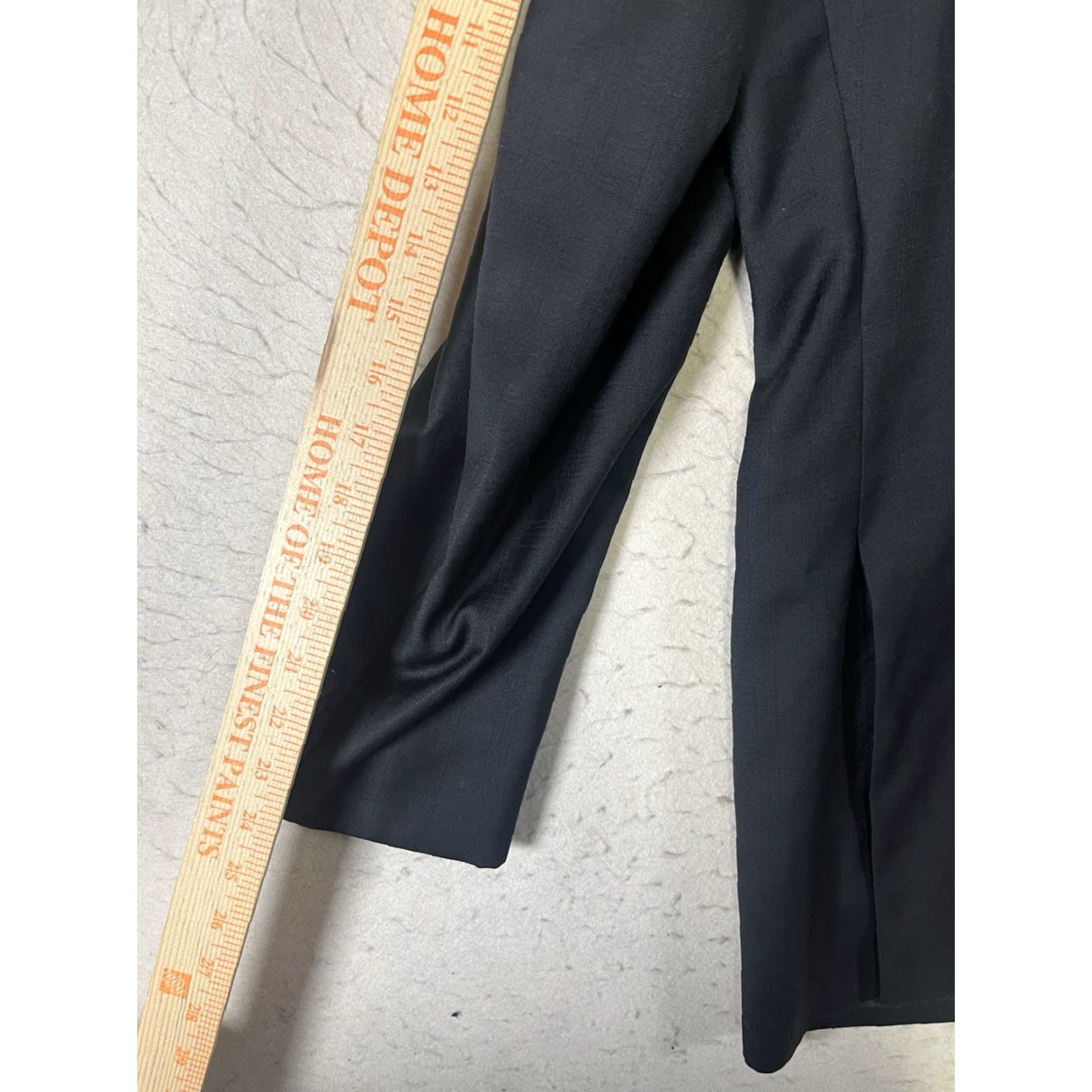 Nordstrom Nordstrom Sport Coat Blazer 42L Black Wool Mens Jacket Notch Lapel Two-Button Vintage No (Preppy Office Career University) Size 42R - 5 Thumbnail