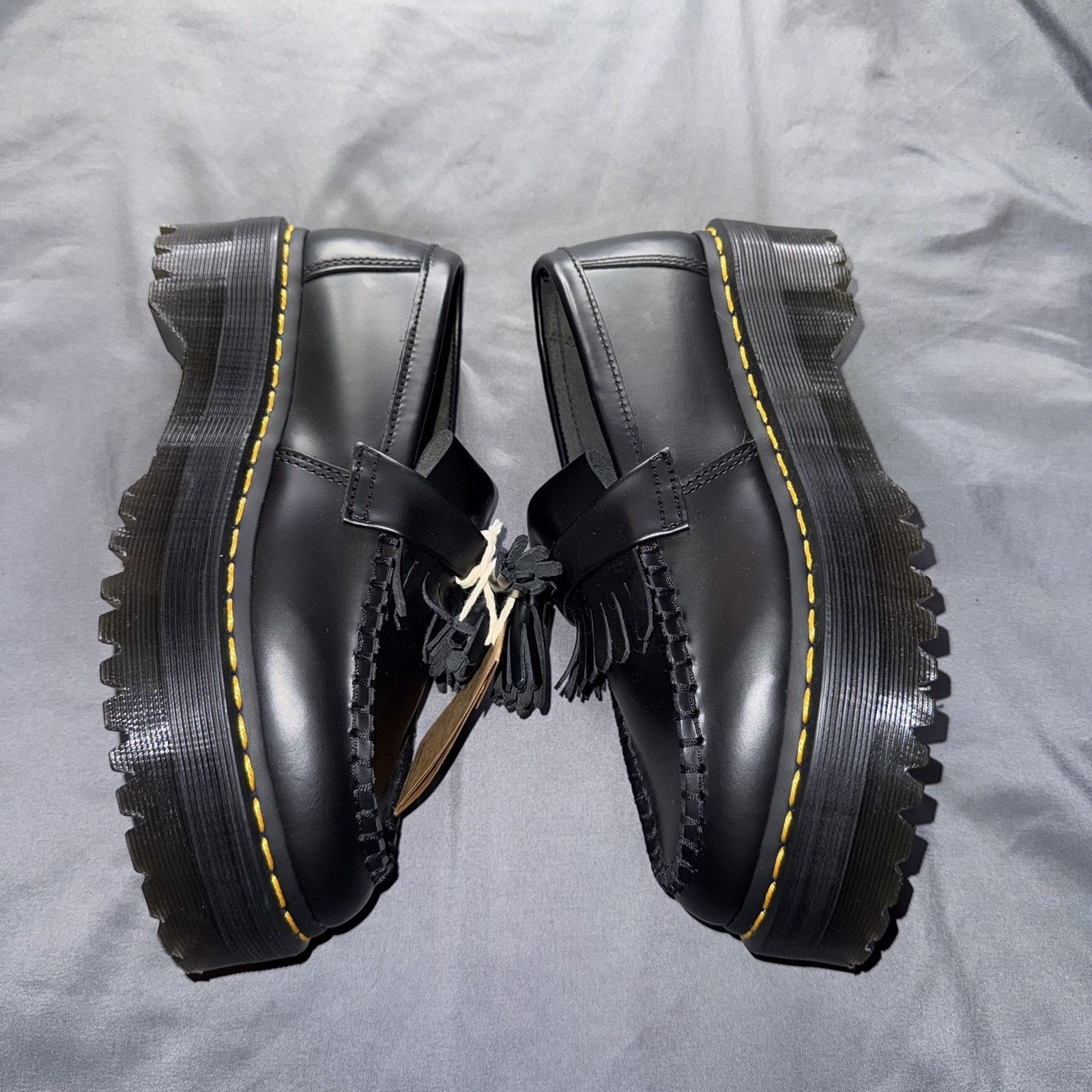 Dr. Martens Dr. Martens Unisex Adrian Black Leather Loafers USM6 USL7 Size US 7 / IT 37 - 5 Thumbnail