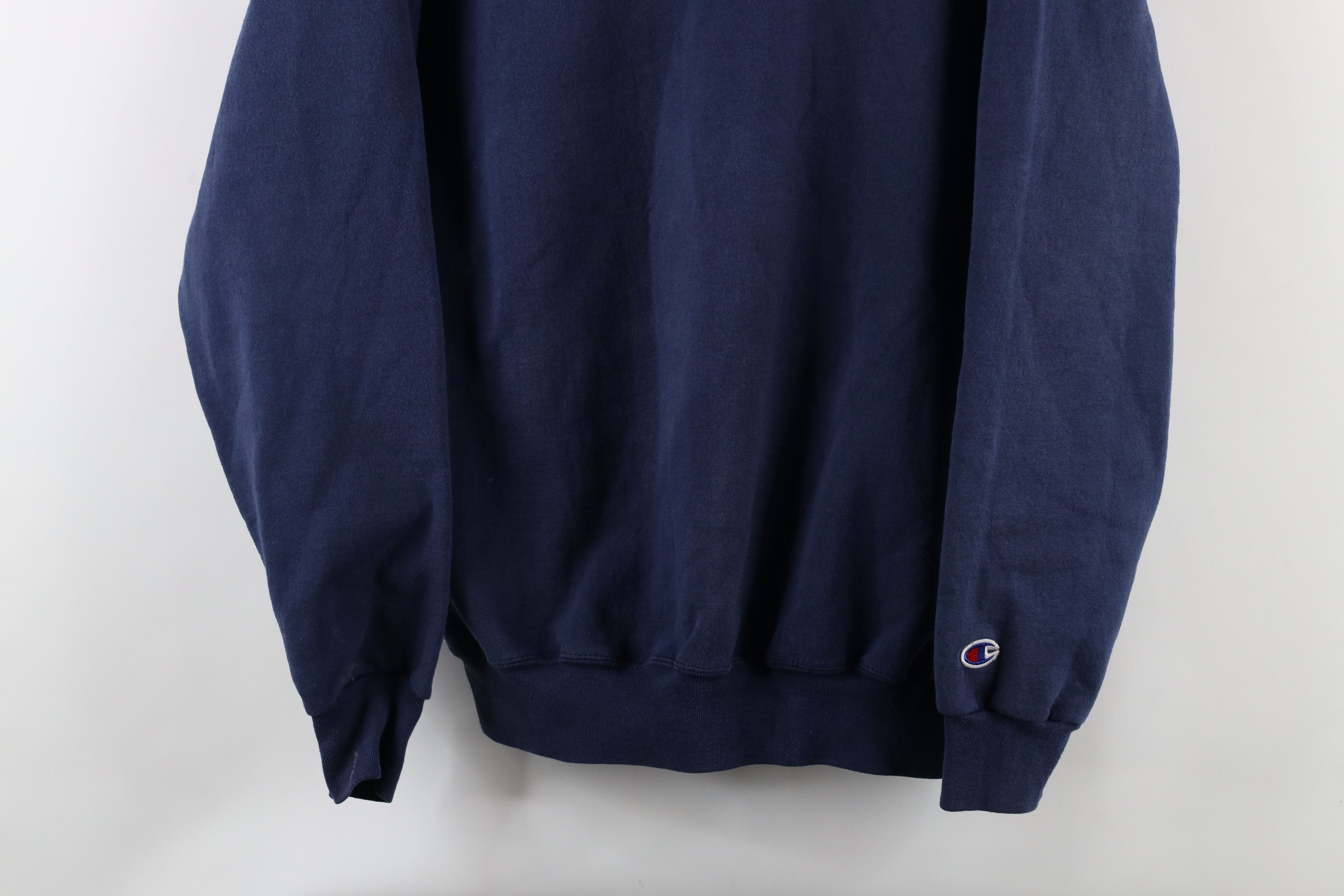 Champion × Vintage Vintage 90s Champion Spell Out Crewneck Sweatshirt Blue Size US L / EU 52-54 / 3 - 3 Thumbnail