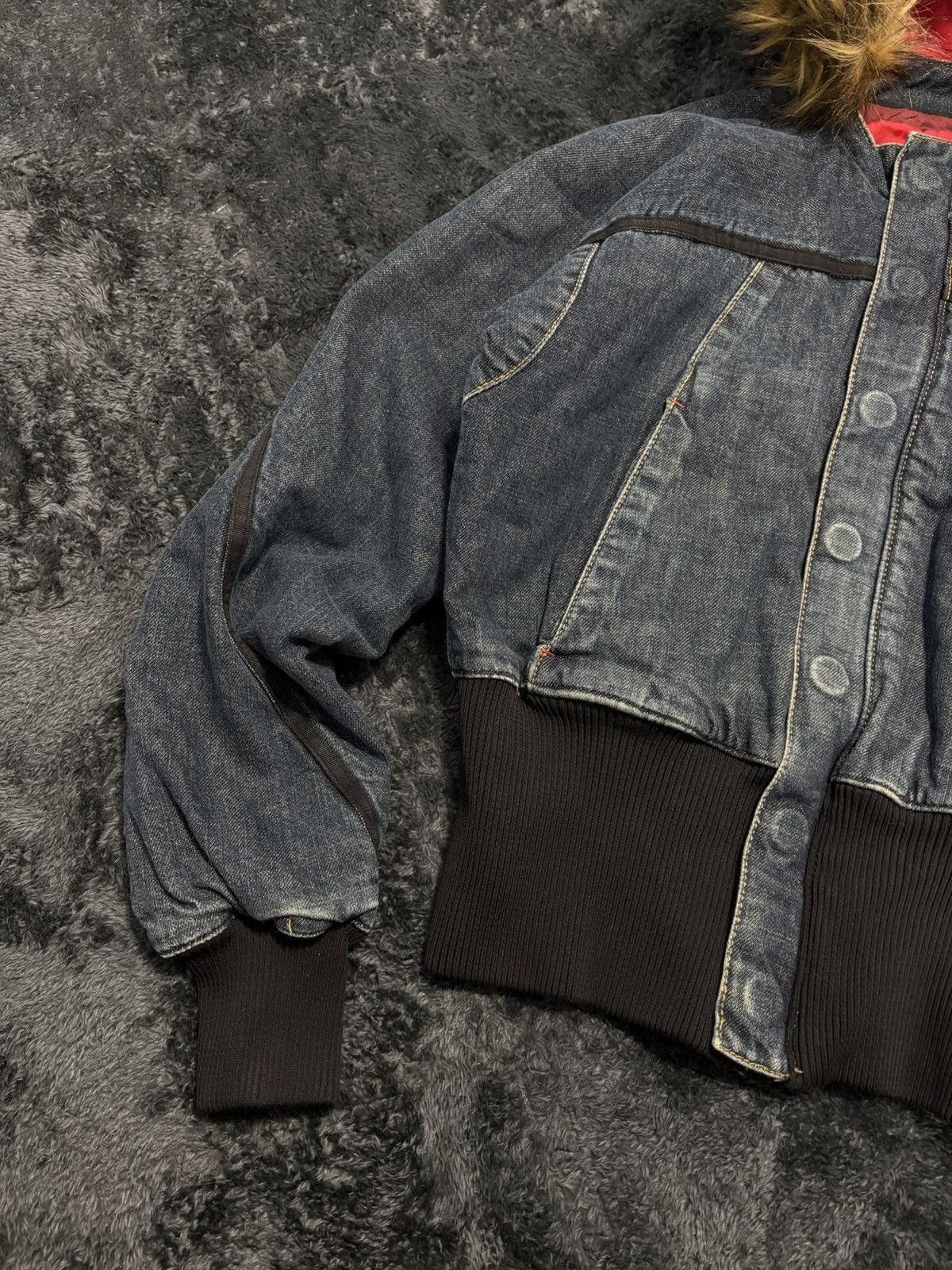 Engineered Garments × Levi's Vintage Levis Enginereed Jeans Denim Fur Bomber Jacket Size M / US 6-8 / IT 42-44 - 4 Thumbnail