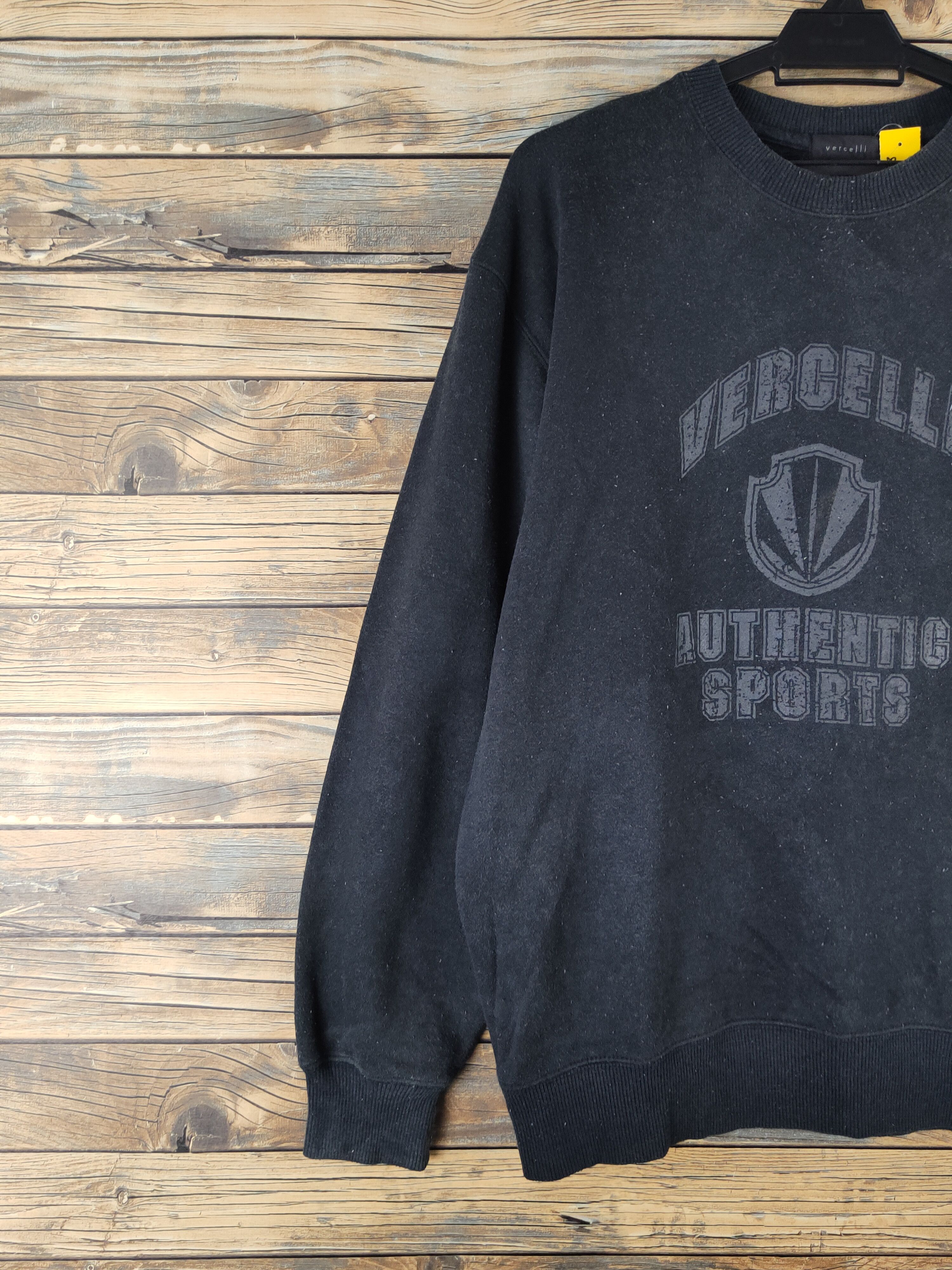Japanese Brand DL Vercelli Black Sweatshirts #2473 Size US L / EU 52-54 / 3 - 4 Thumbnail
