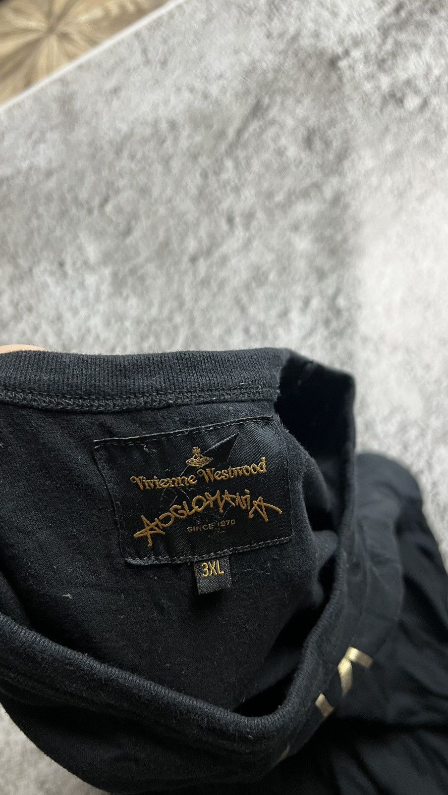 Vivienne Westwood Vivienne Westwood x Anglomania gold foil jeans orb t shirt Size US XXL / EU 58 / 5 - 4 Thumbnail