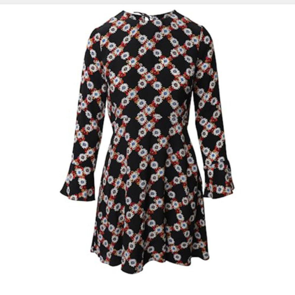 Sandro Sandro Rony Silk Floral Dress Size 1 Size S / US 4 / IT 40 - 1 Thumbnail