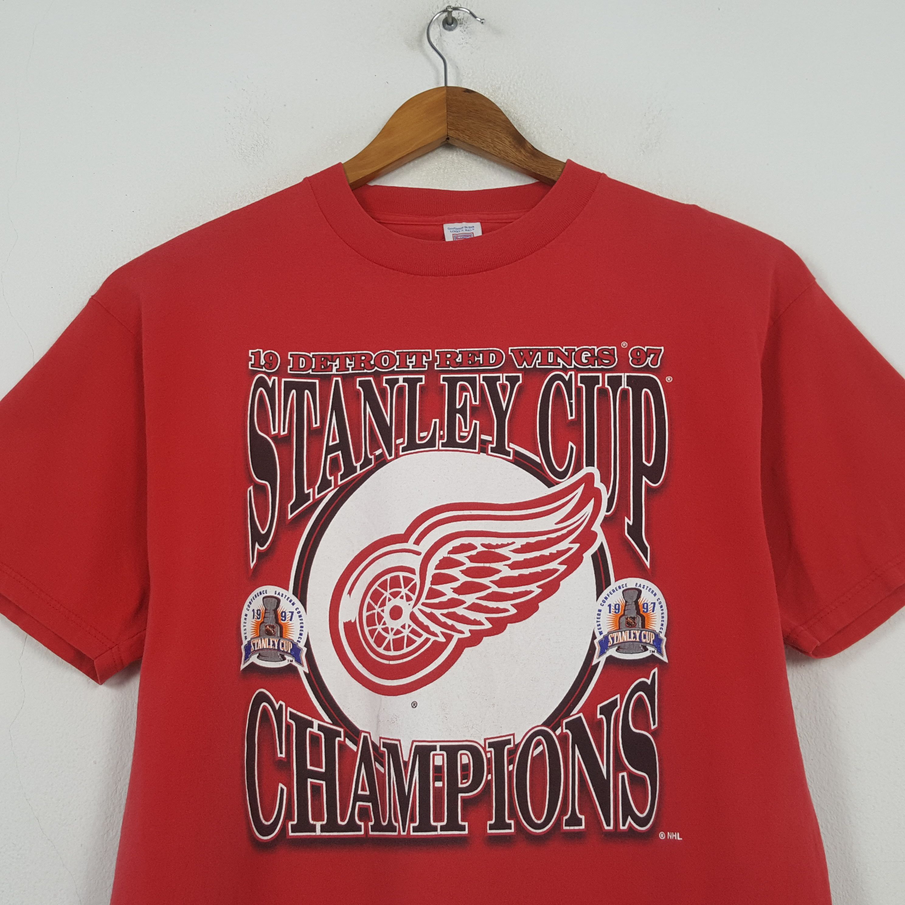NHL Vintage 90's Detroit Red Wings NHL Team T-shirt 31 Size US L / EU 52-54 / 3 - 2 Thumbnail
