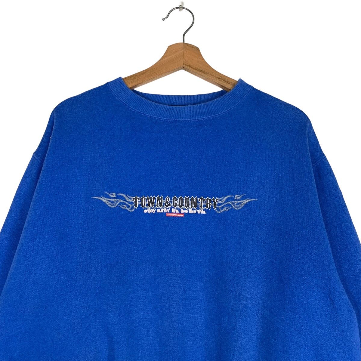 Japanese Brand TOWN & COUNTY Surfboard Wear Big Logo Sweatshirts #0718-C33 Size US L / EU 52-54 / 3 - 2 Thumbnail