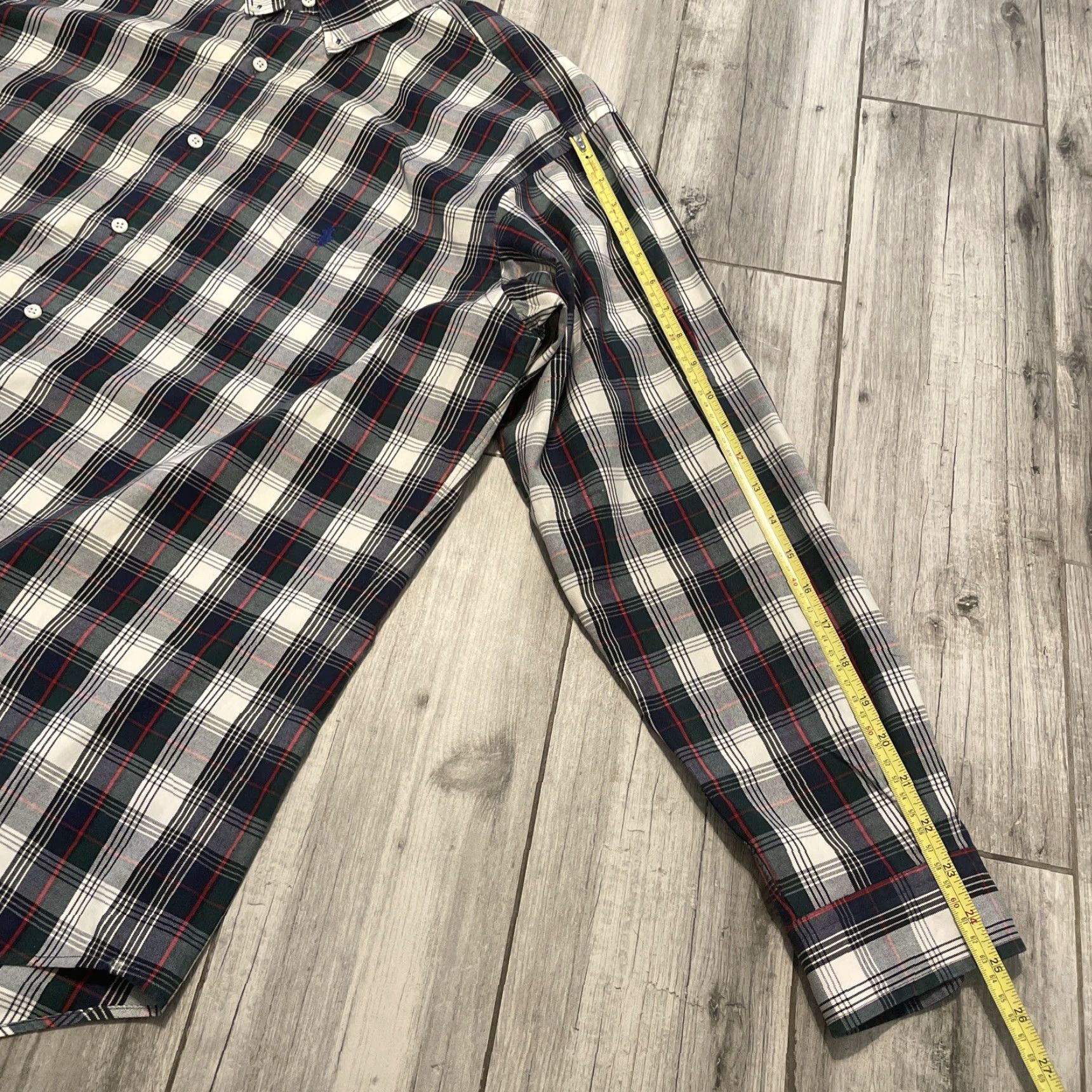 Ralph Lauren VINTAGE Ralph Lauren Blaire Shirt Mens L Red Green Blue Plaid Long Sleeve Button-Up Size US L / EU 52-54 / 3 - 6 Thumbnail