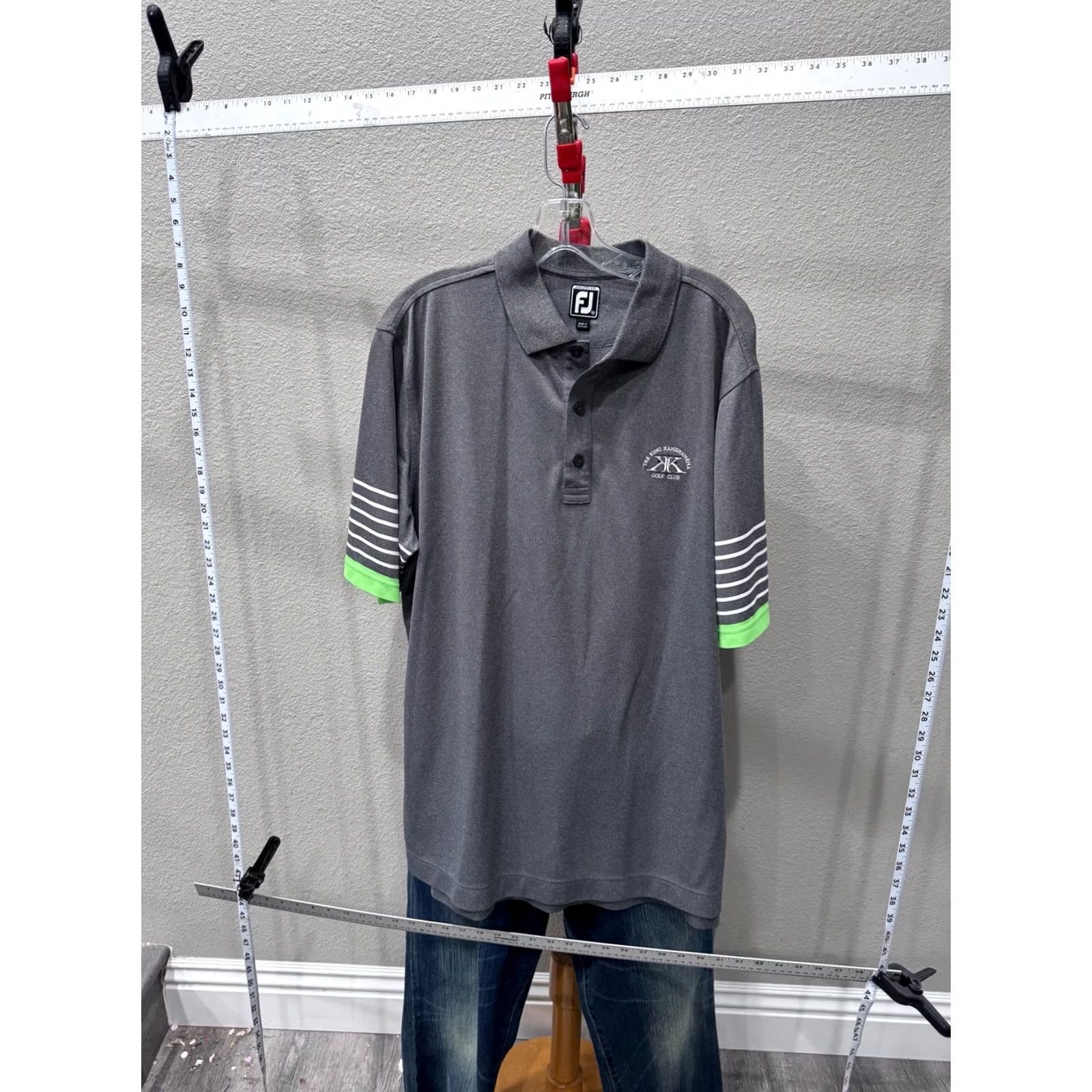 Footjoy Footjoy King Kamehameha Golf Club POLO SHIRT XL Men’s Multicolor Long Sleeve Polo Shirt XL Size US XL / EU 56 / 4 - 3 Thumbnail