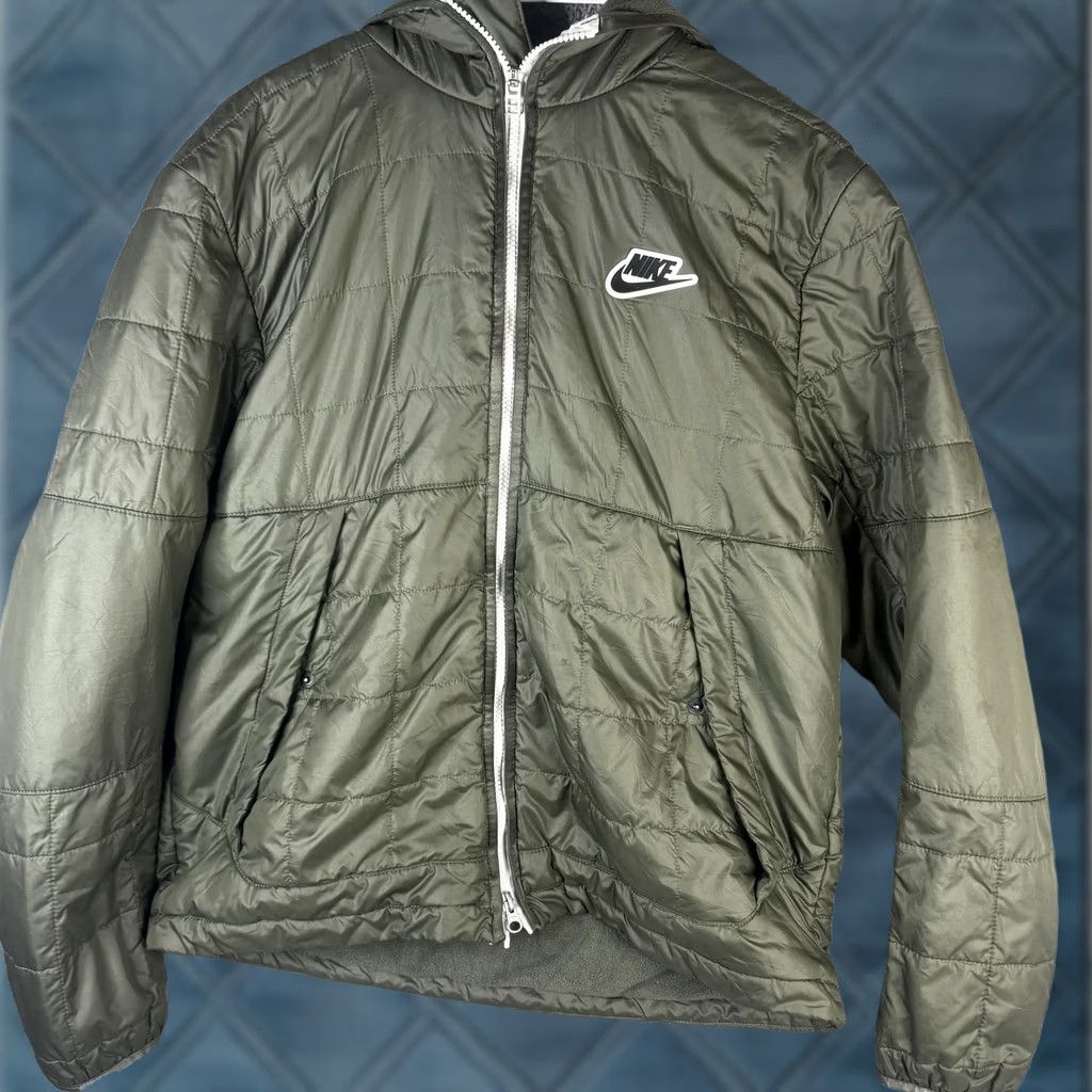 Nike Nike Jacket Mens Medium Green Hooded Puffer Full Zip CU4422-380 Size US M / EU 48-50 / 2 - 1 Thumbnail