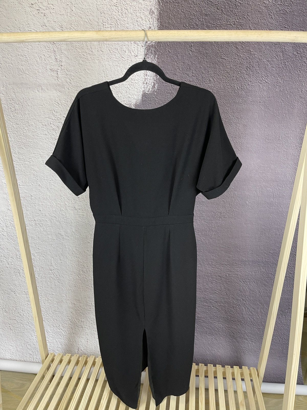 Vintage Yves Saint Laurent vintage black basic classic midi dress Size M / US 6-8 / IT 42-44 - 2 Thumbnail