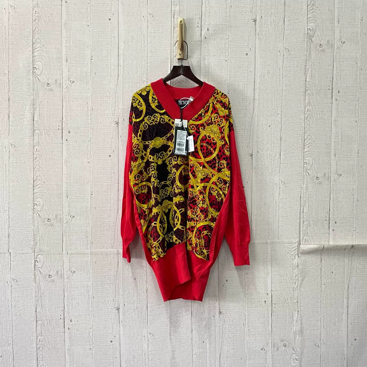 Versace VERSACE Floral Knit Sweater Size XS / US 0-2 / IT 36-38 - 1 Thumbnail
