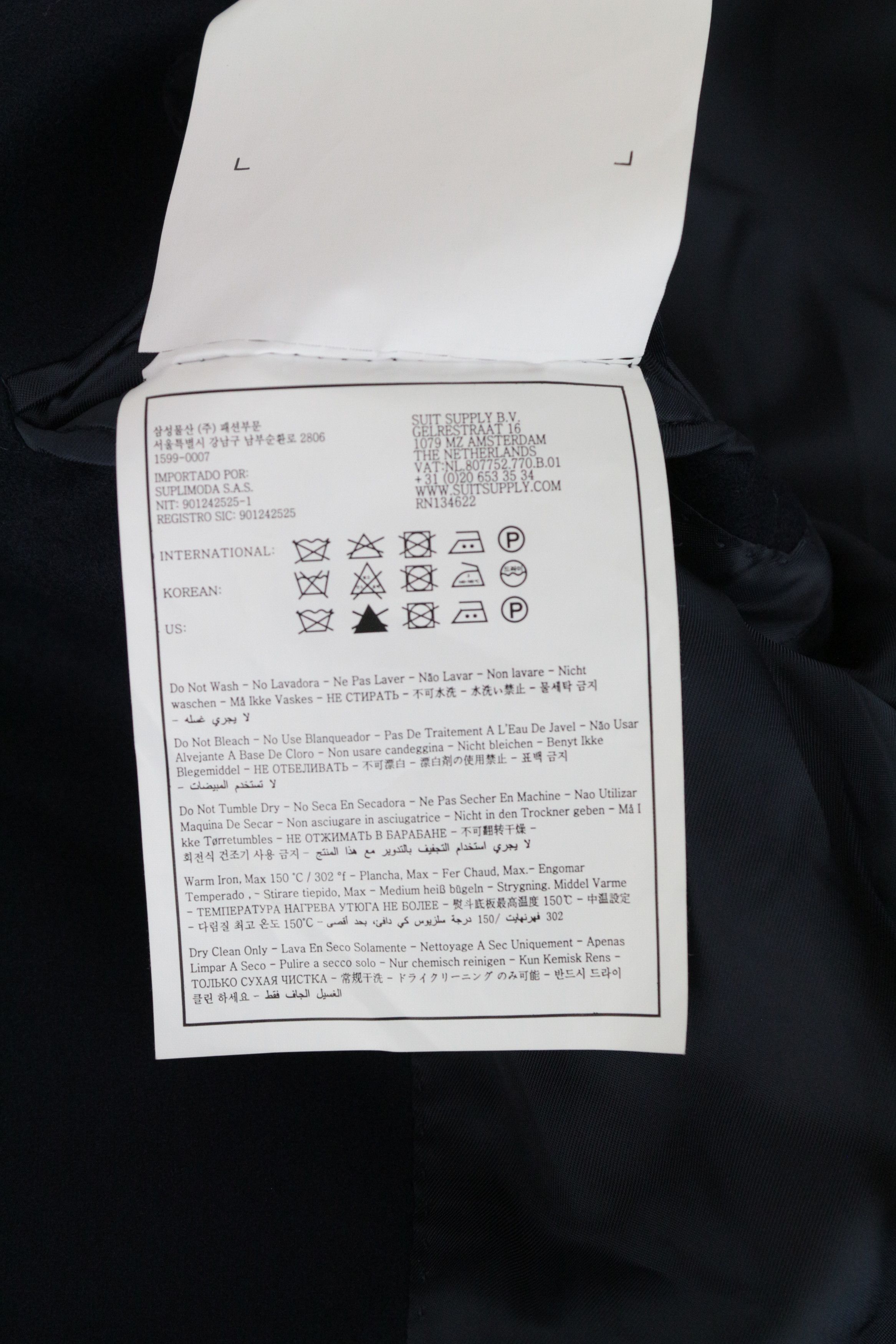 Suitsupply VICENZA UK30R Blue Wool Coat 67242 Size US XXS / EU 40 - 7 Thumbnail