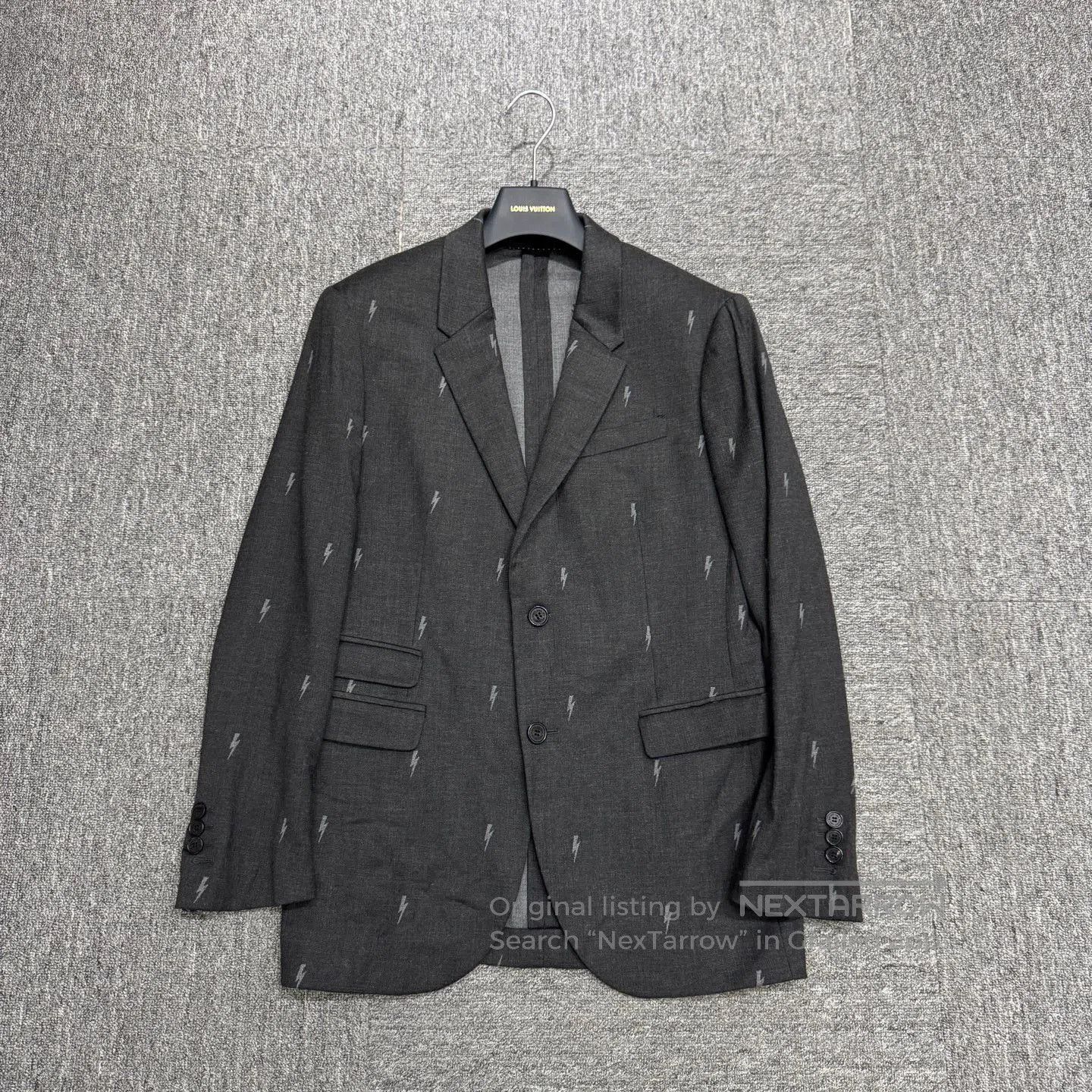 Neil Barrett Black Lightning Print Single-Breasted Blazer. Size US M / EU 48-50 / 2 - 1 Thumbnail