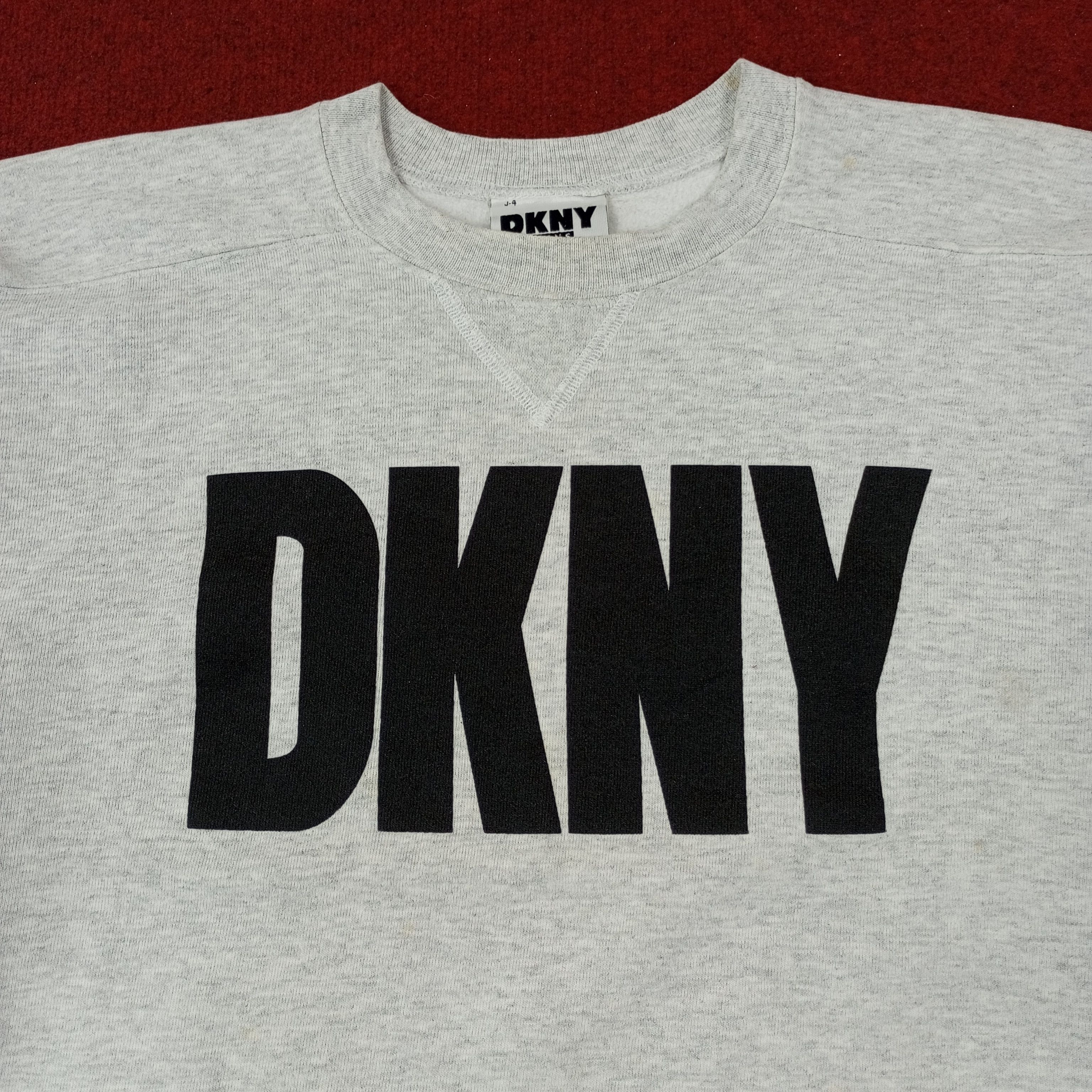 DKNY × Vintage DKNY Jeans Vintage Sweatshirt c230n3 Size US L / EU 52-54 / 3 - 2 Thumbnail