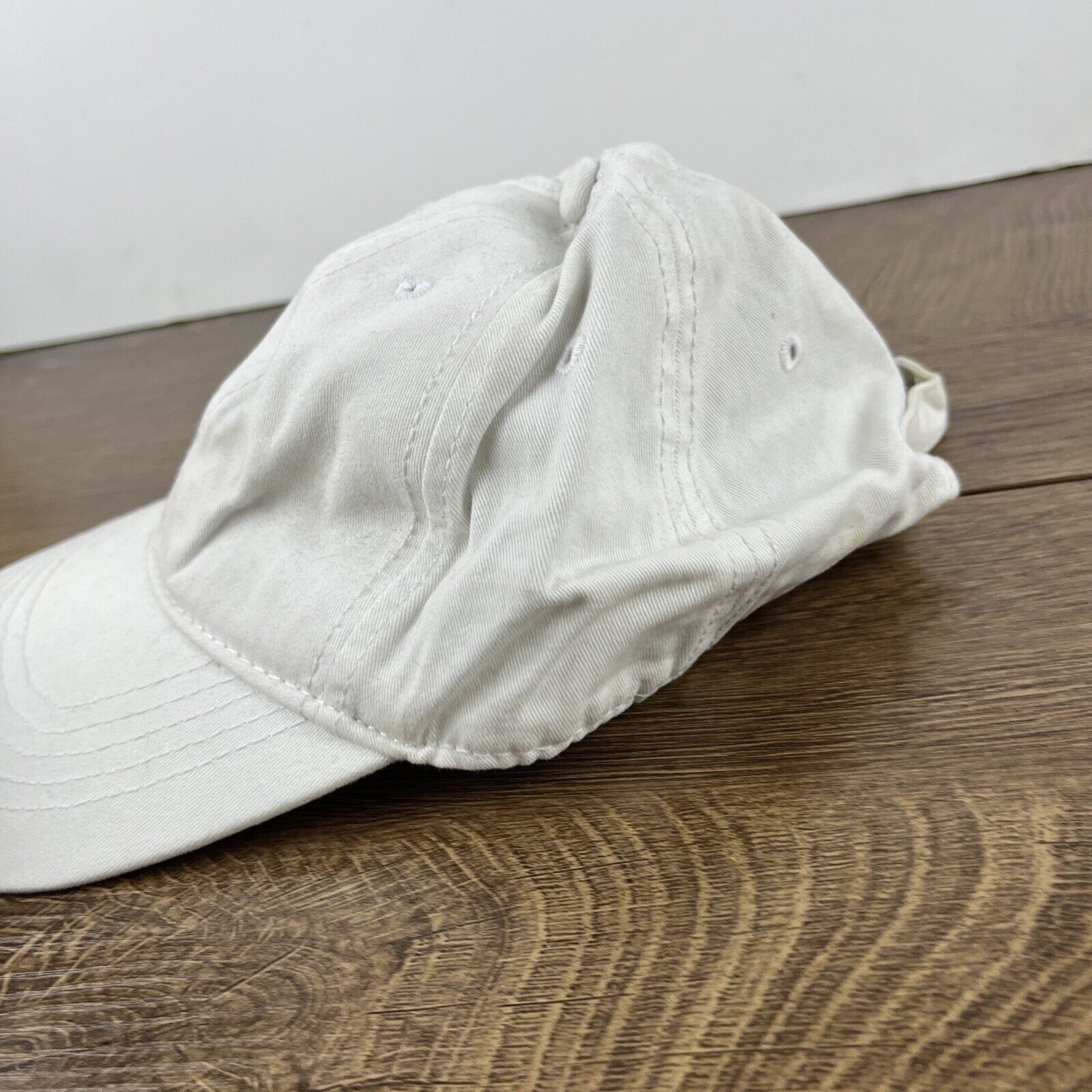Other Plain White Hat Baseball White Hat Adjustable Adult Size Hat Size ONE SIZE - 7 Thumbnail