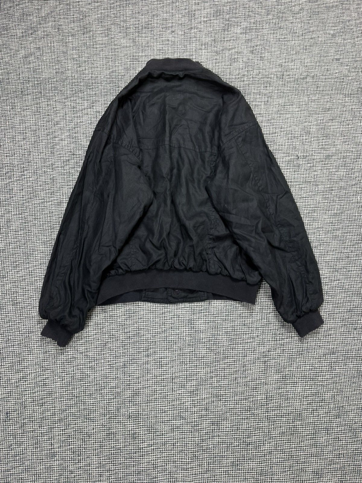 Other 100% linen black satin bomber jacket Daniel Hechter archive Size US L / EU 52-54 / 3 - 3 Thumbnail
