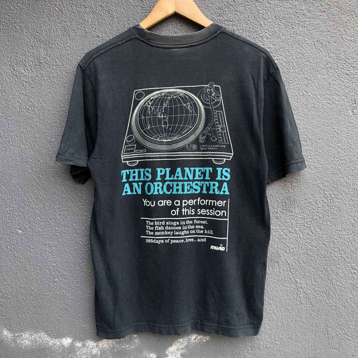 Japanese Brand Sunfaded Capital Radio One 365rd Stereo Tee Size US M / EU 48-50 / 2 - 1 Thumbnail